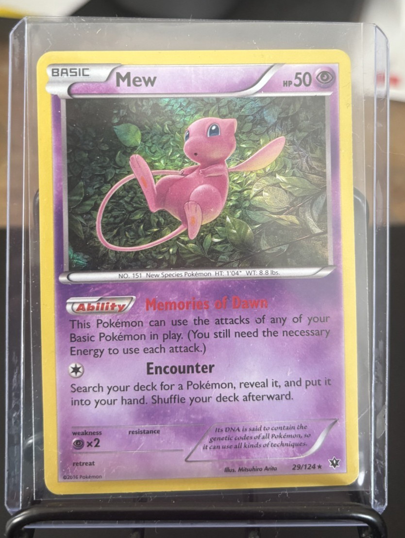 Mew 29/124 Fates Collide Holo (Holo Bleed) - MP Mew 29/124 Fates Collide Holo (Holo Bleed) - MP