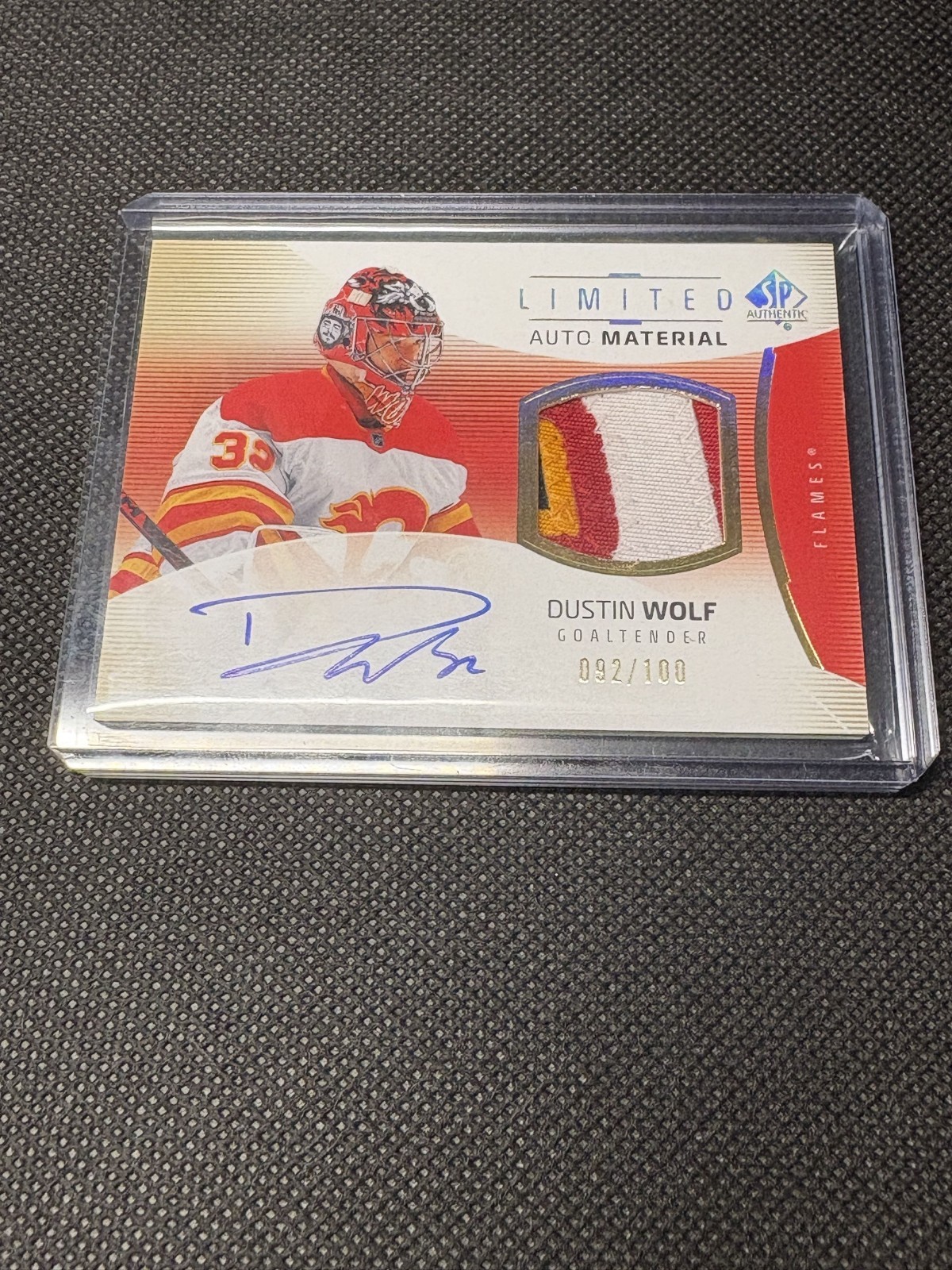 2025-2026 SPA LIMITED AUTO MATERIAL DUSTIN WOLF /100 4 Color Patch