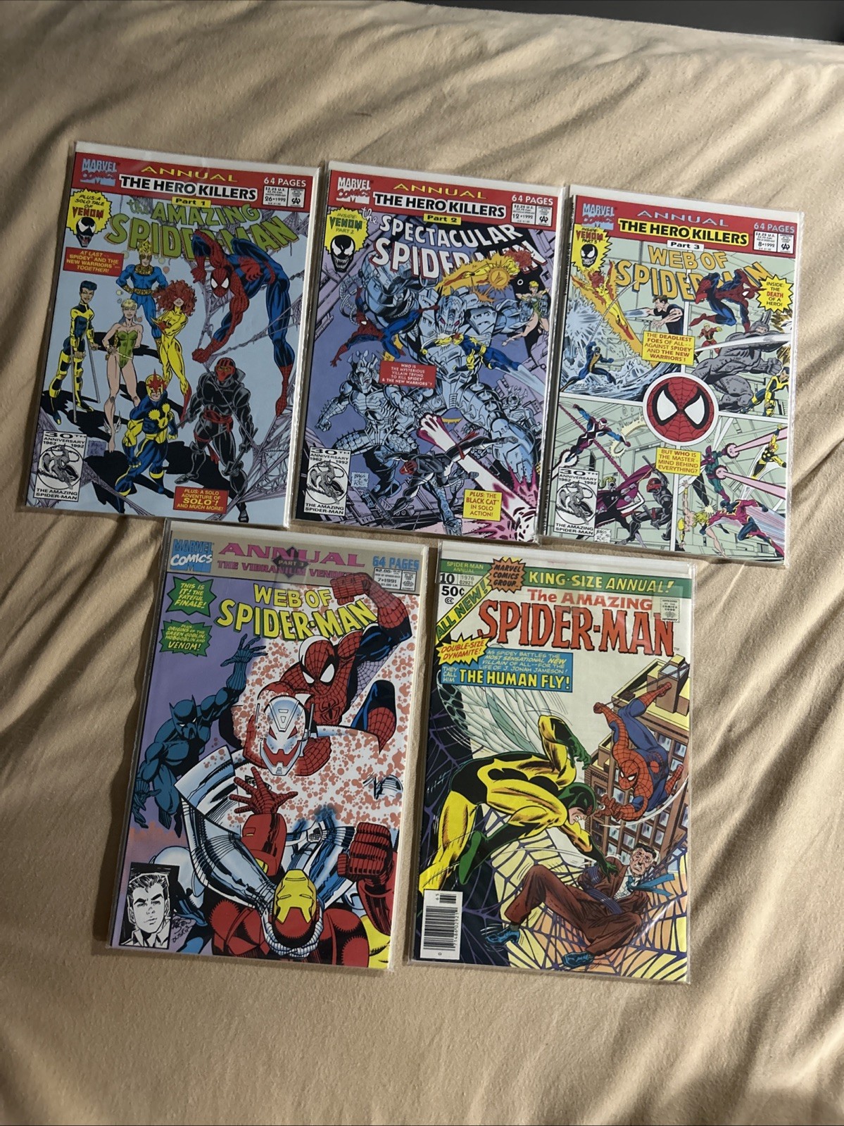 The Amazing/ Web Of Spider-Man Annual Lot (The hero killers 1-3)