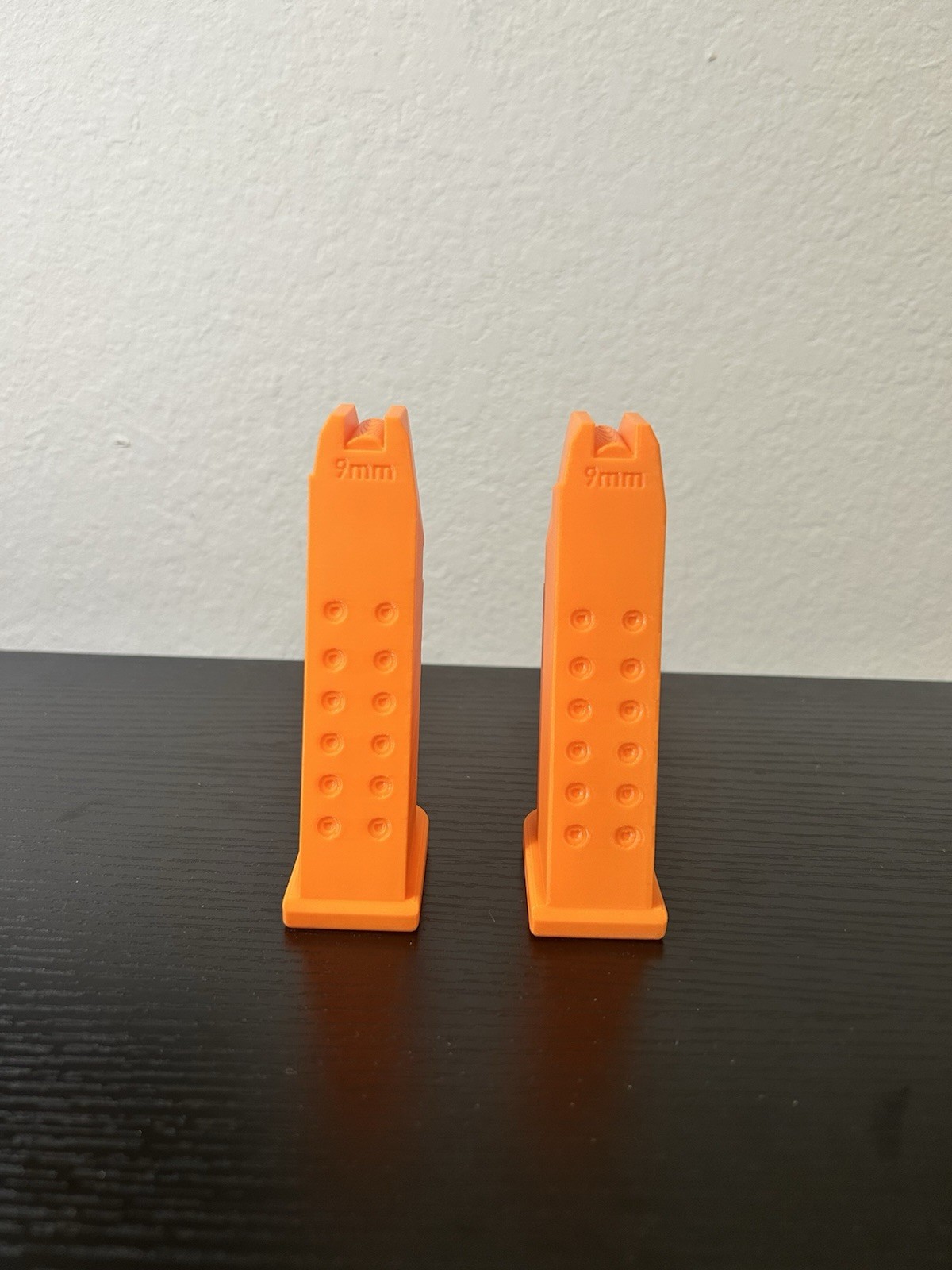 2-Pack Glock 19 Training Magazine Dummy May For Dry Firing Practice (ORANGE)