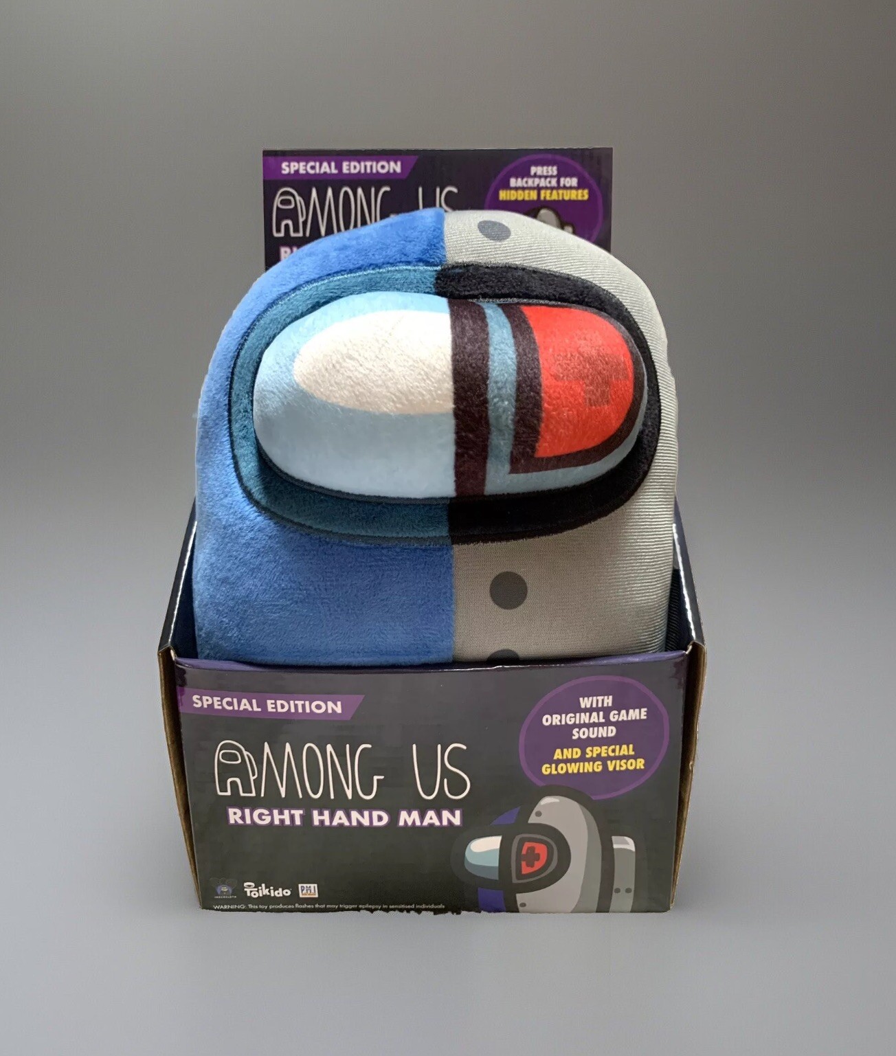NEW Among Us Special Edition RIGHT HAND MAN CREWMATE Plush Toy w/Light & Sounds NEW Among Us Special Edition RIGHT HAND MAN CREWMATE Plush Toy w/Light & Sounds