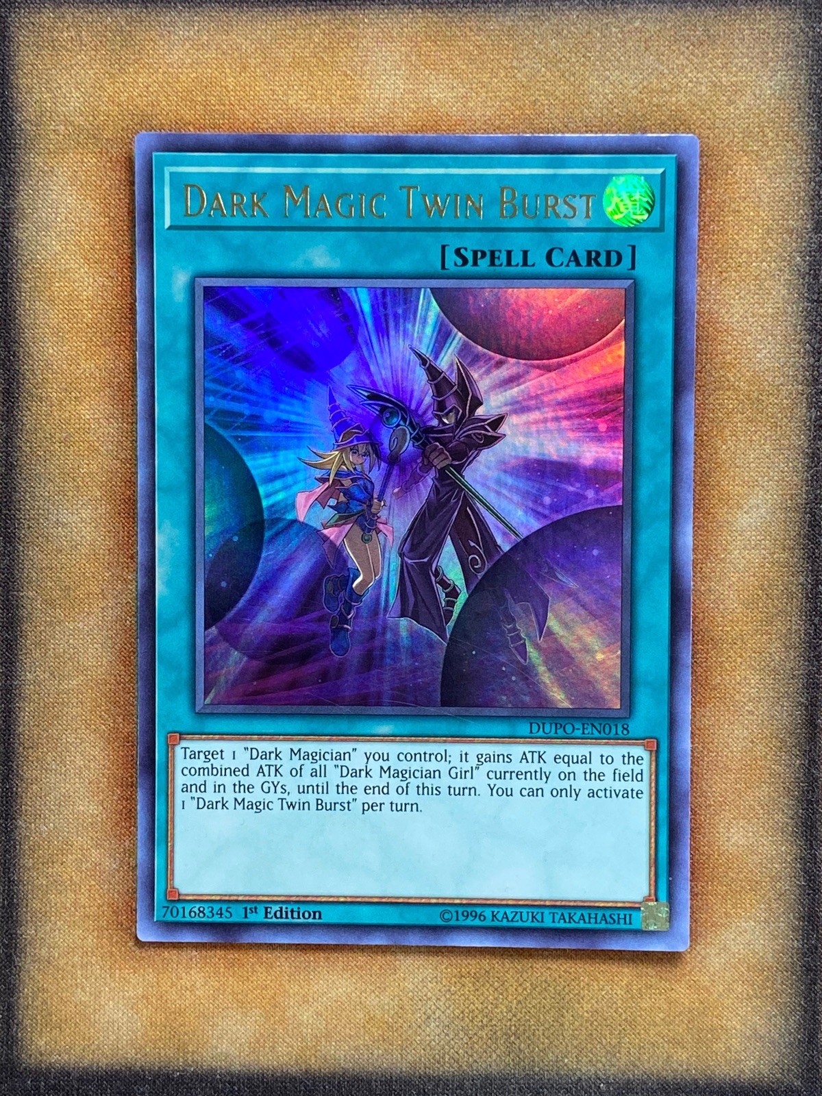 Yugioh Dark Magic Twin Burst DUPO-EN018 Ultra Rare 1st Ed NM