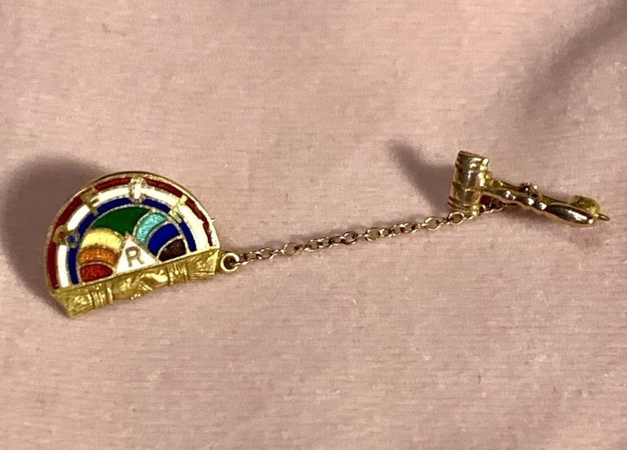VTG “IORG” MASONIC PIN SOLID 10K “PAST WORTHY ADVISOR” Lot#156 VTG “IORG” MASONIC PIN SOLID 10K “PAST WORTHY ADVISOR” Lot#156