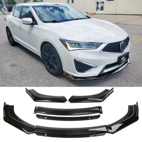 For Acura ILX 2013-2021 Front Bumper Lip Splitter Diffuser Spoiler Gloss Black For Acura ILX 2013-2021 Front Bumper Lip Splitter Diffuser Spoiler Gloss Black