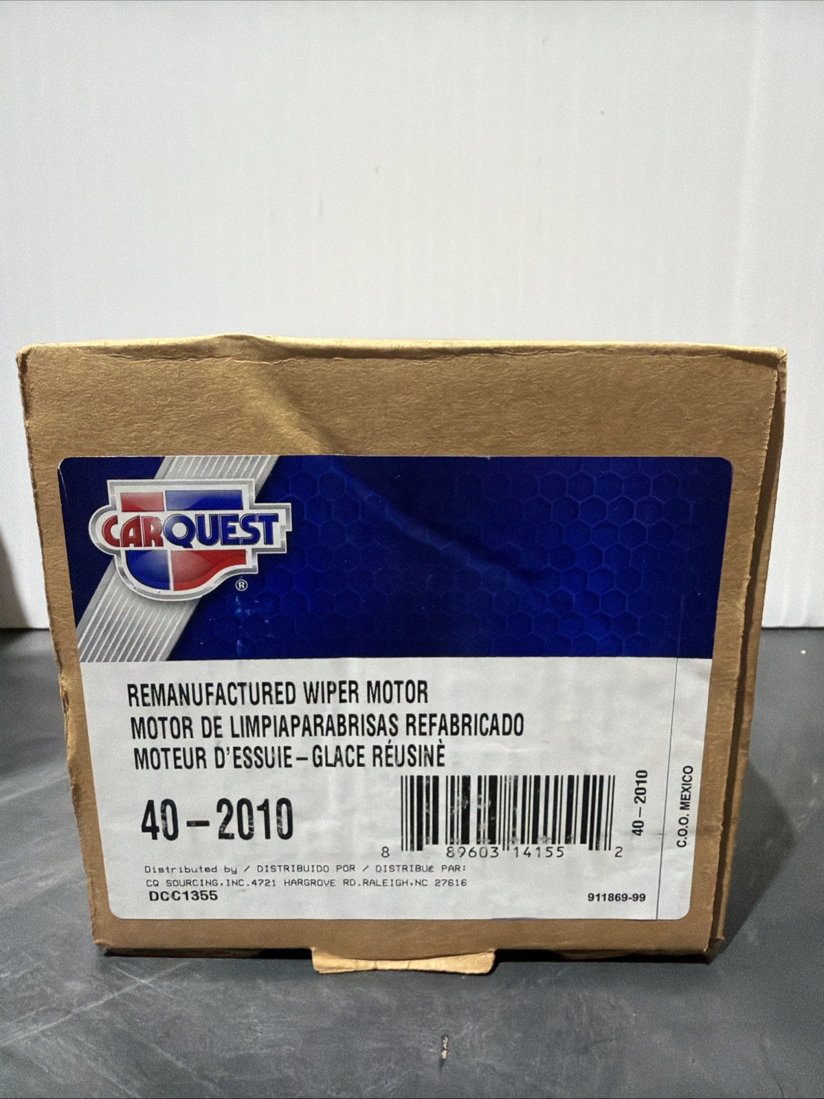 Carquest Remanufactured Windshield Wiper MotorPart # 40-2010 Carquest Remanufactured Windshield Wiper MotorPart # 40-2010