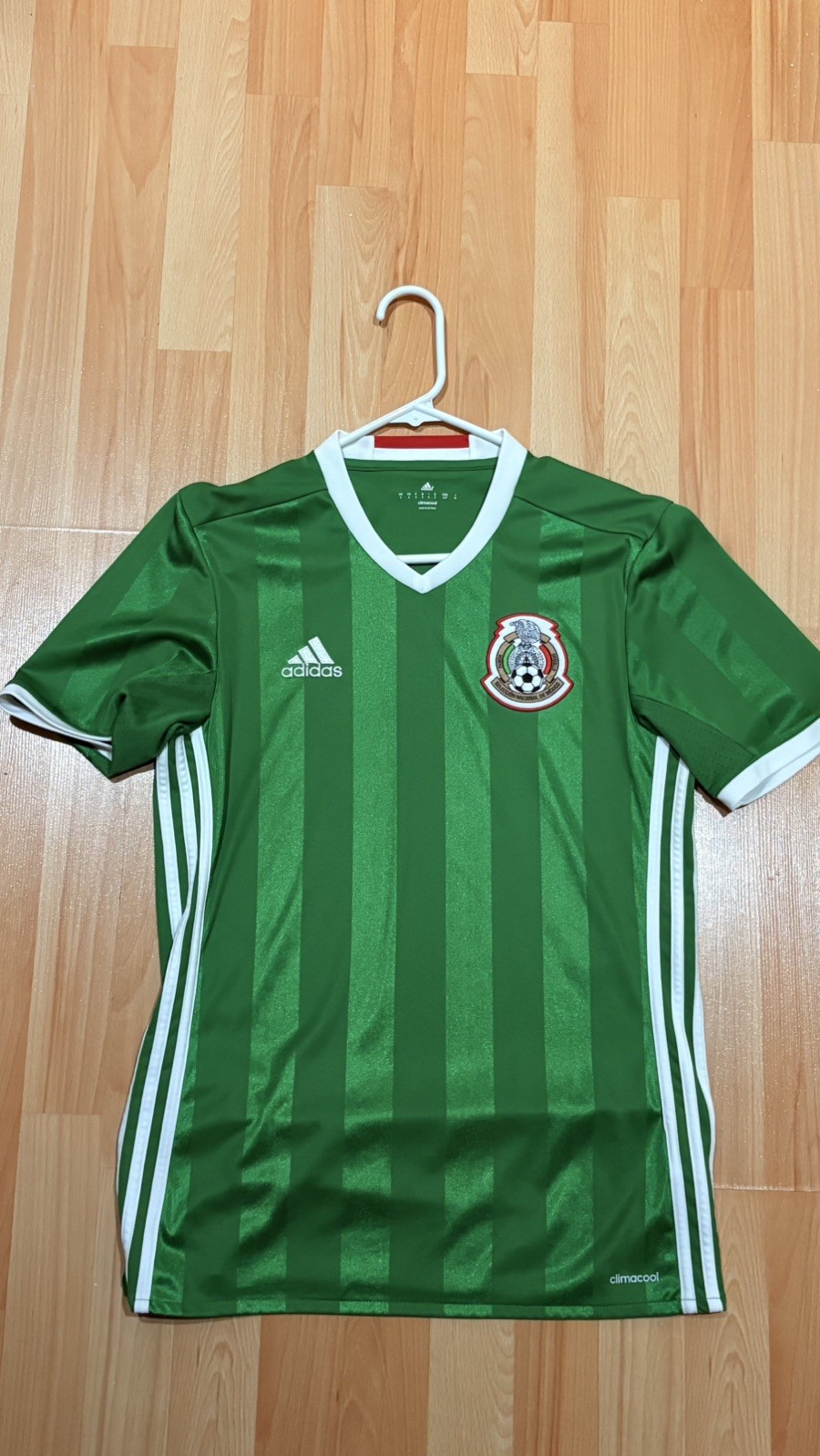 Adidas Mexico 2016 Home Soccer Jersey AC2723 Men’s Small S Climacool Green Adidas Mexico 2016 Home Soccer Jersey AC2723 Men’s Small S Climacool Green