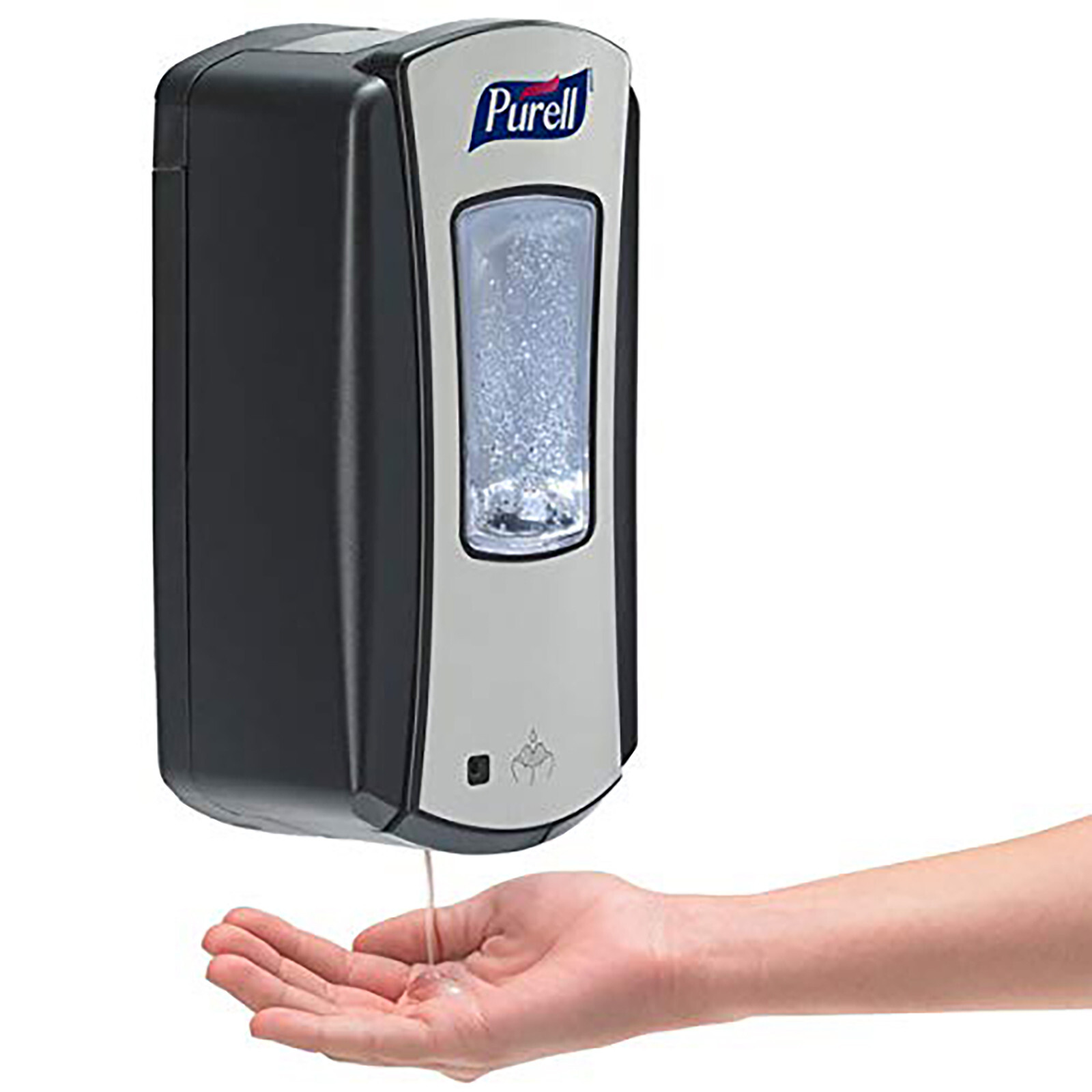 PURELL LTX-12 Touch Free Dispenser 1928-04 Chrome Black Wall Mount New PURELL LTX-12 Touch Free Dispenser 1928-04 Chrome Black Wall Mount New