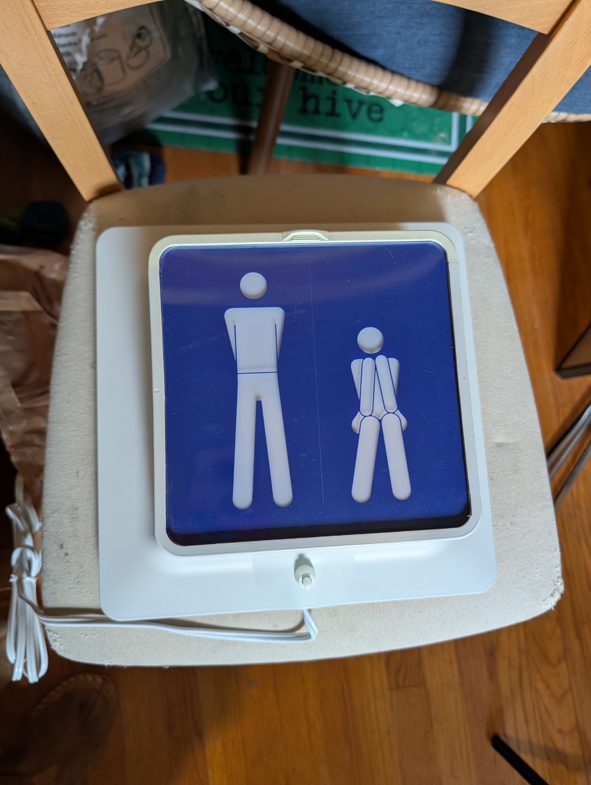 Vintage 1990s IKEA Skugga Wall Lamp In Working Order with 9 sign options