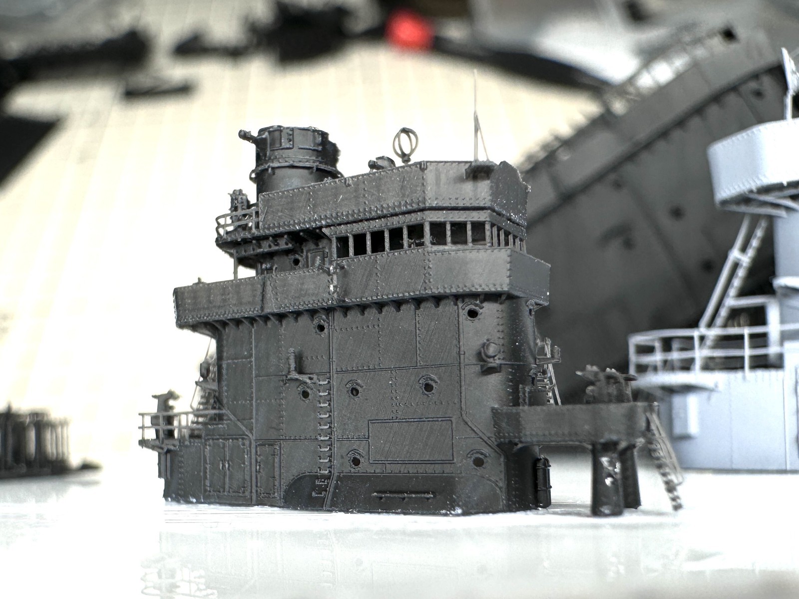 Heavy Hobby 1/700 Ijn Hiryu Bridge 3D Printed Model Upgrade Set New