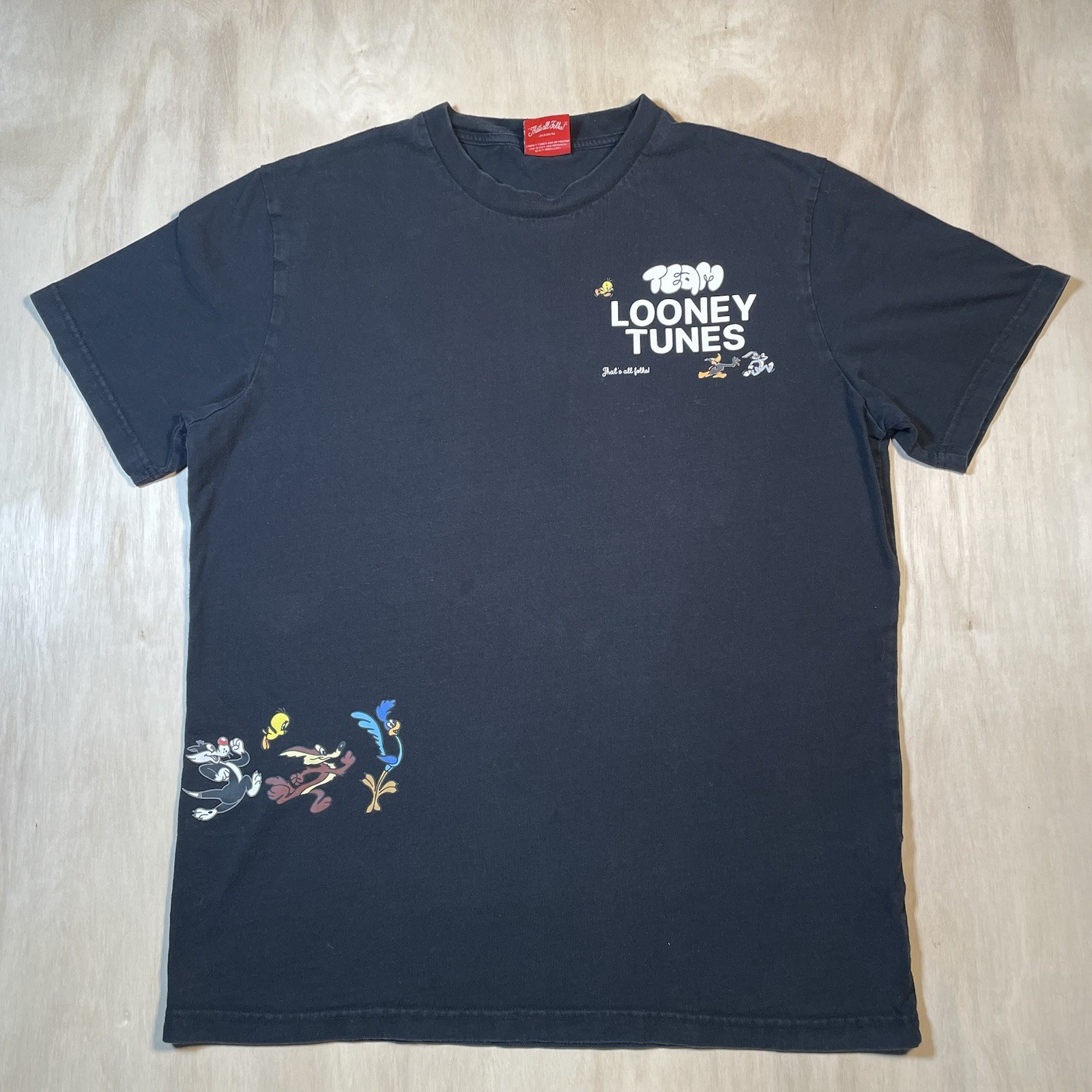 Shoe Palace Shirt Men’s Large Black Looney Tunes Oversize Streetwear Limited
