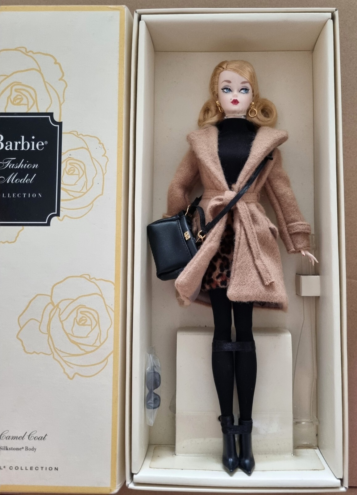 Classic Camel Coat Silkstone Barbie Doll Fashion Model Collection Gold Mattel