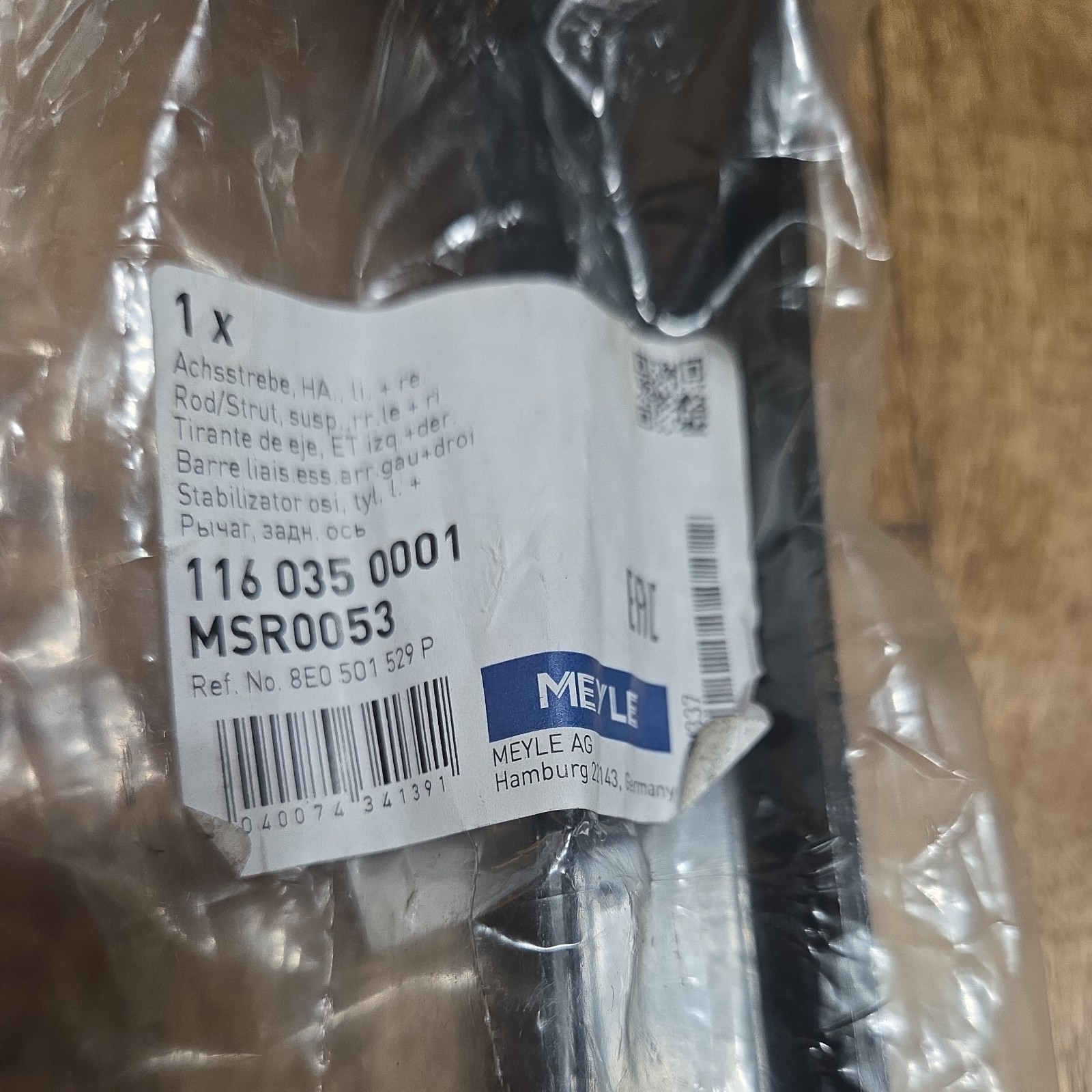 Rod/Strut, wheel suspension MEYLE 116 035 0001
