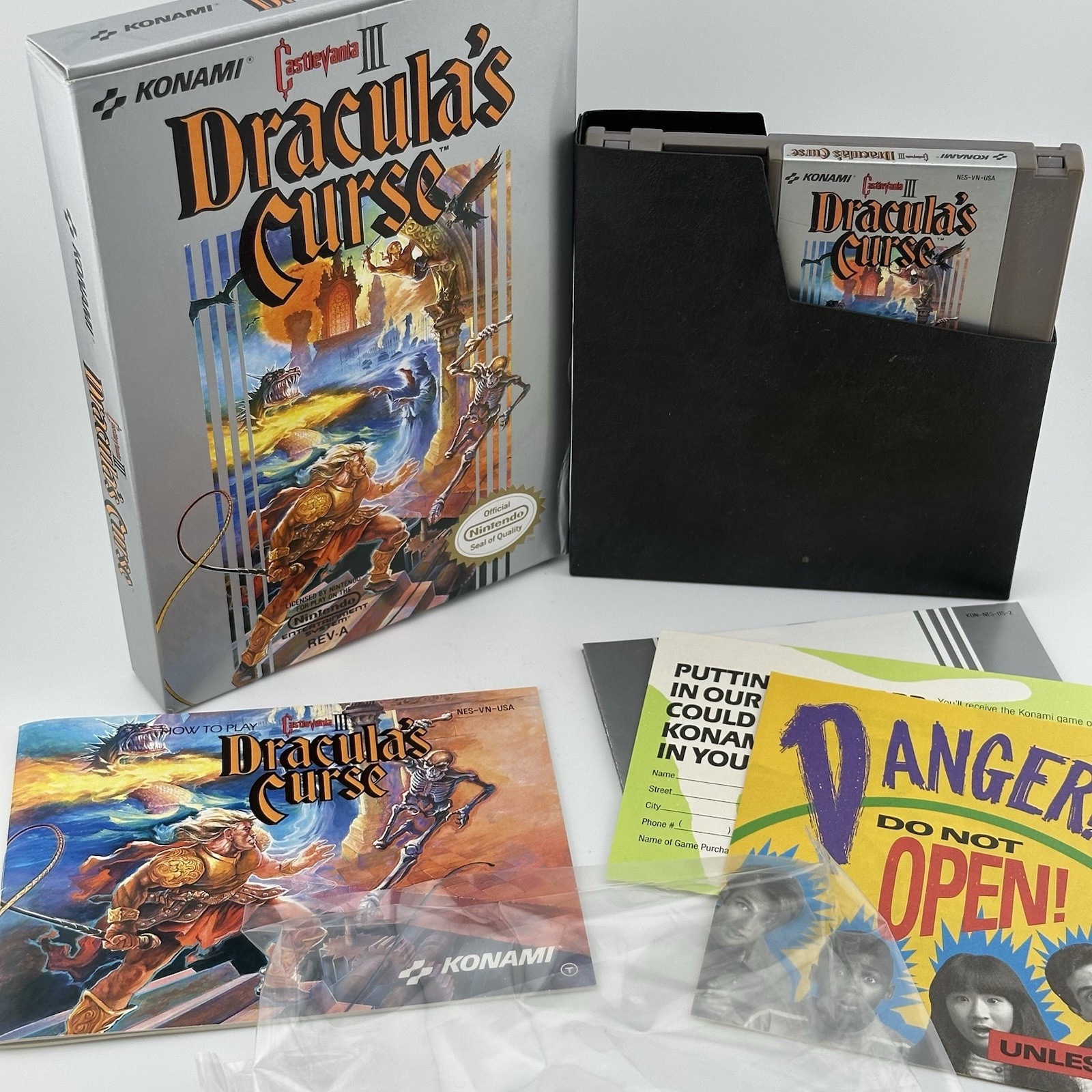 Nintendo NES Castlevania III Dracula\'s Curse 3 - CIB Complete In Box Protector