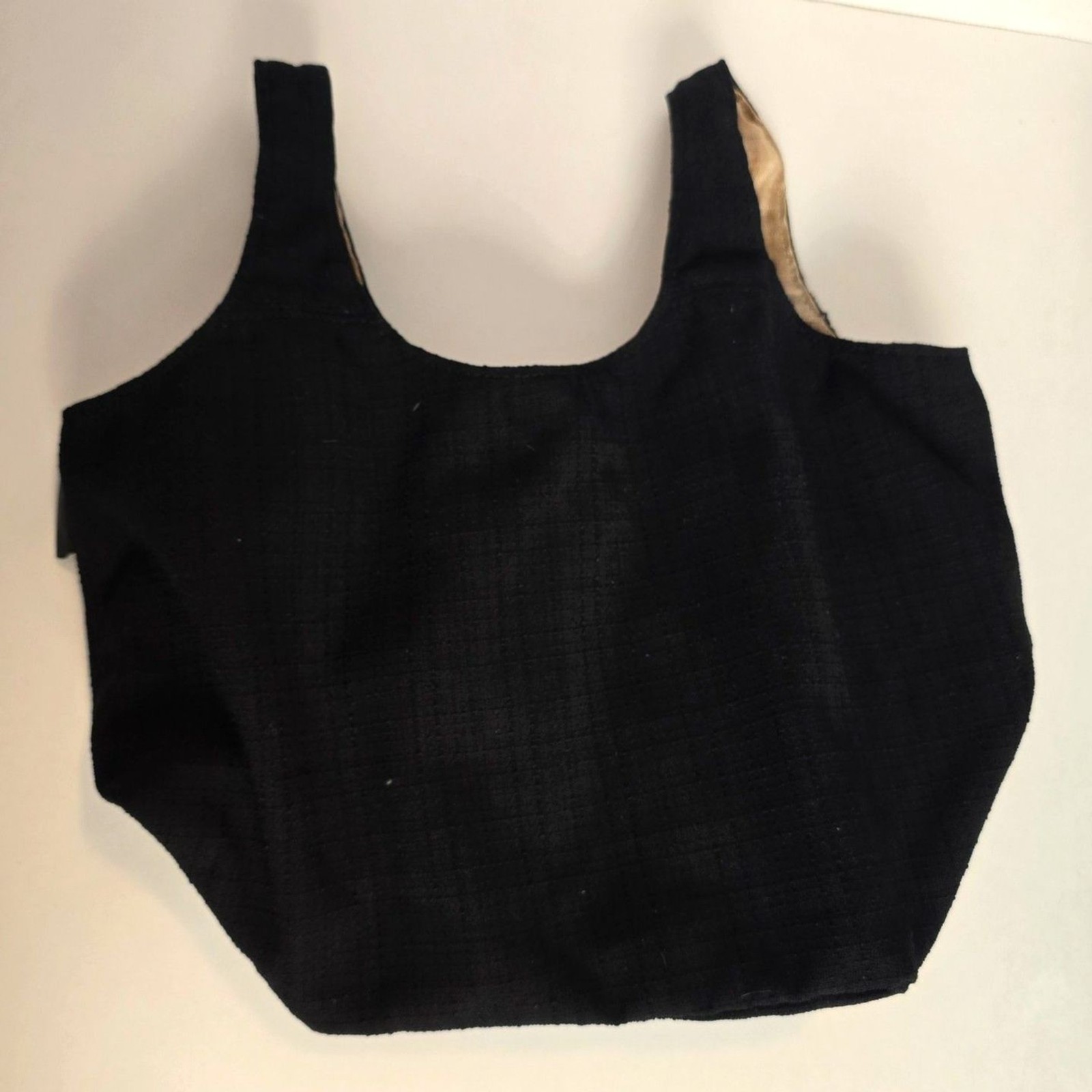GIORGIO ARMANI Parfums Black Tote Bag Minimalist Lightweight Scoop Handle GIORGIO ARMANI Parfums Black Tote Bag Minimalist Lightweight Scoop Handle