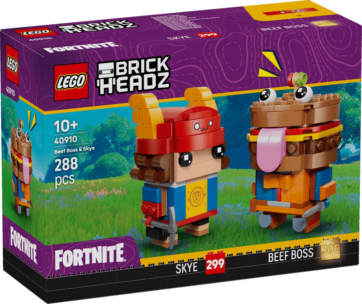 LEGO 40910 BrickHeadz Fortnite Beef Boss & Skye Figures Brand New Unopened LEGO 40910 BrickHeadz Fortnite Beef Boss & Skye Figures Brand New Unopened