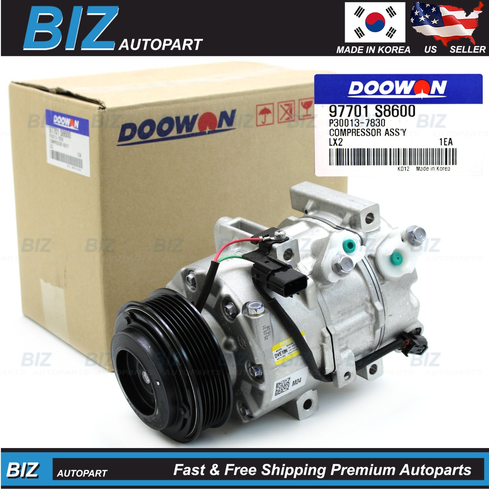 OEM A/C Compressor for 2023-2025 Hyundai Palisade # 97701-S8600