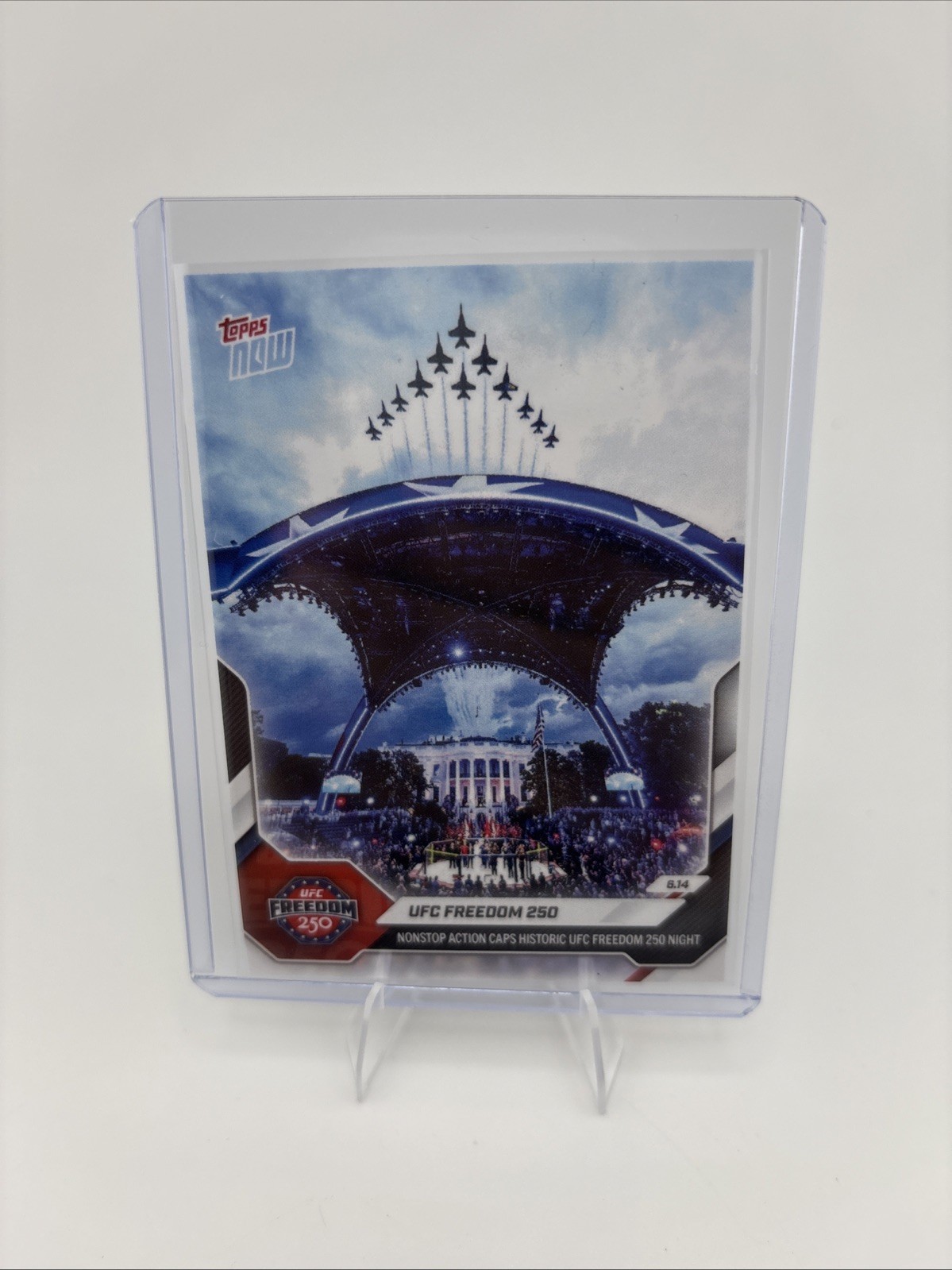 RARE 2026 Topps Now UFC FREEDOM 250 Nonstop Action caps historic night 27 RARE 2026 Topps Now UFC FREEDOM 250 Nonstop Action caps historic night 27
