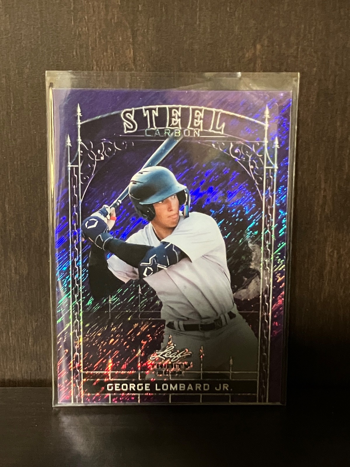 2024 Leaf Trinity Steel carbon purple rookie George lombard SUPER LOW #2/8 2024 Leaf Trinity Steel carbon purple rookie George lombard SUPER LOW #2/8