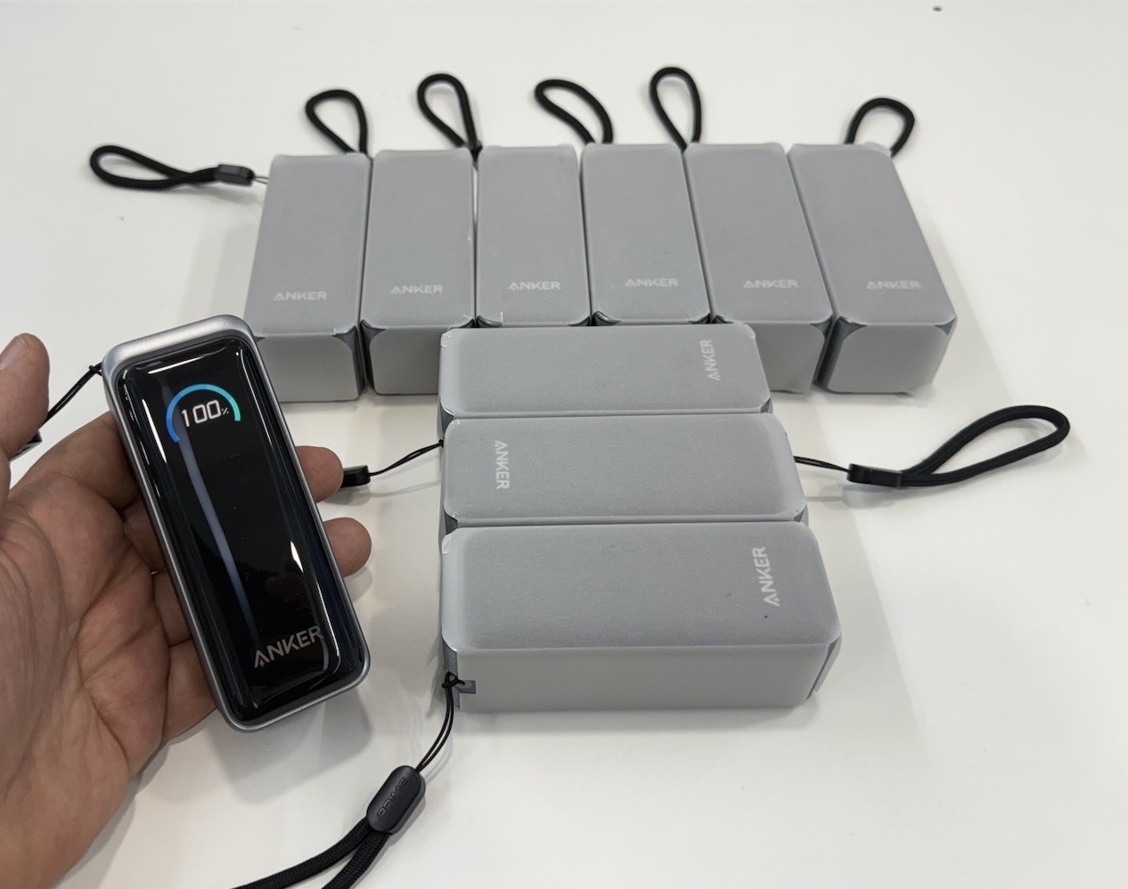 Lot Of 10 Anker Prime Power Bank 9600mAh 2in1 65W USB-C Charger Built-in AC Plug