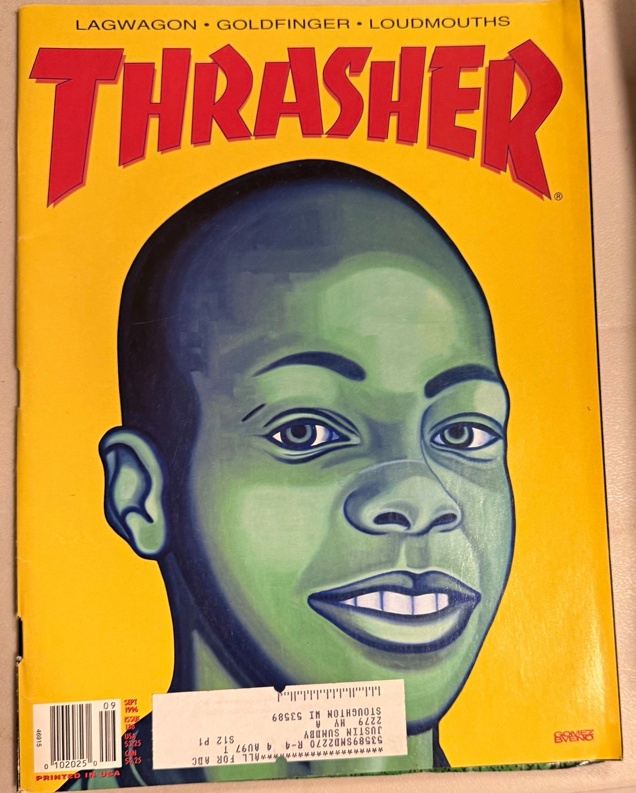 Thrasher Magazine September 1996 Issue 09 Skateboarding Illustrated Lagwagon Thrasher Magazine September 1996 Issue 09 Skateboarding Illustrated Lagwagon