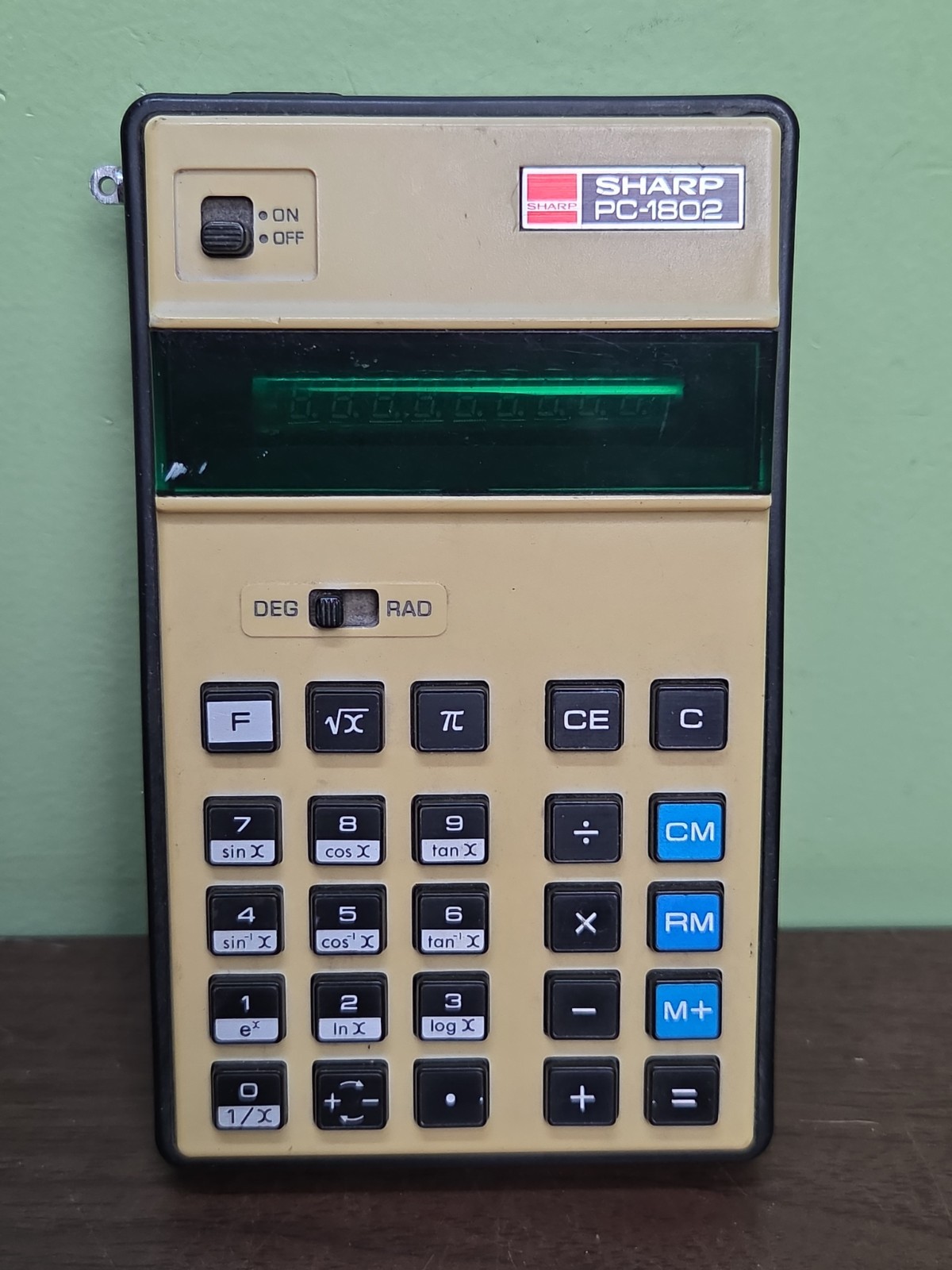 Vintage Sharp PC-1802 Scientific Calculator Compet Digital Rule Tested Works Vintage Sharp PC-1802 Scientific Calculator Compet Digital Rule Tested Works