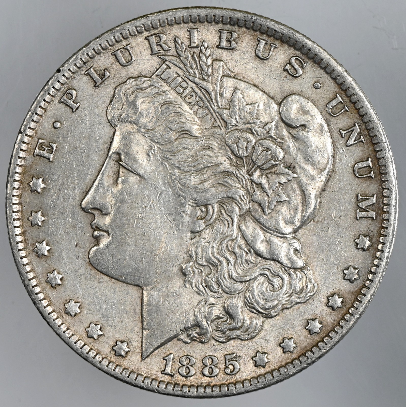 1885-O  $1 MORGAN SILVER DOLLAR   XF+ DETAILS  \