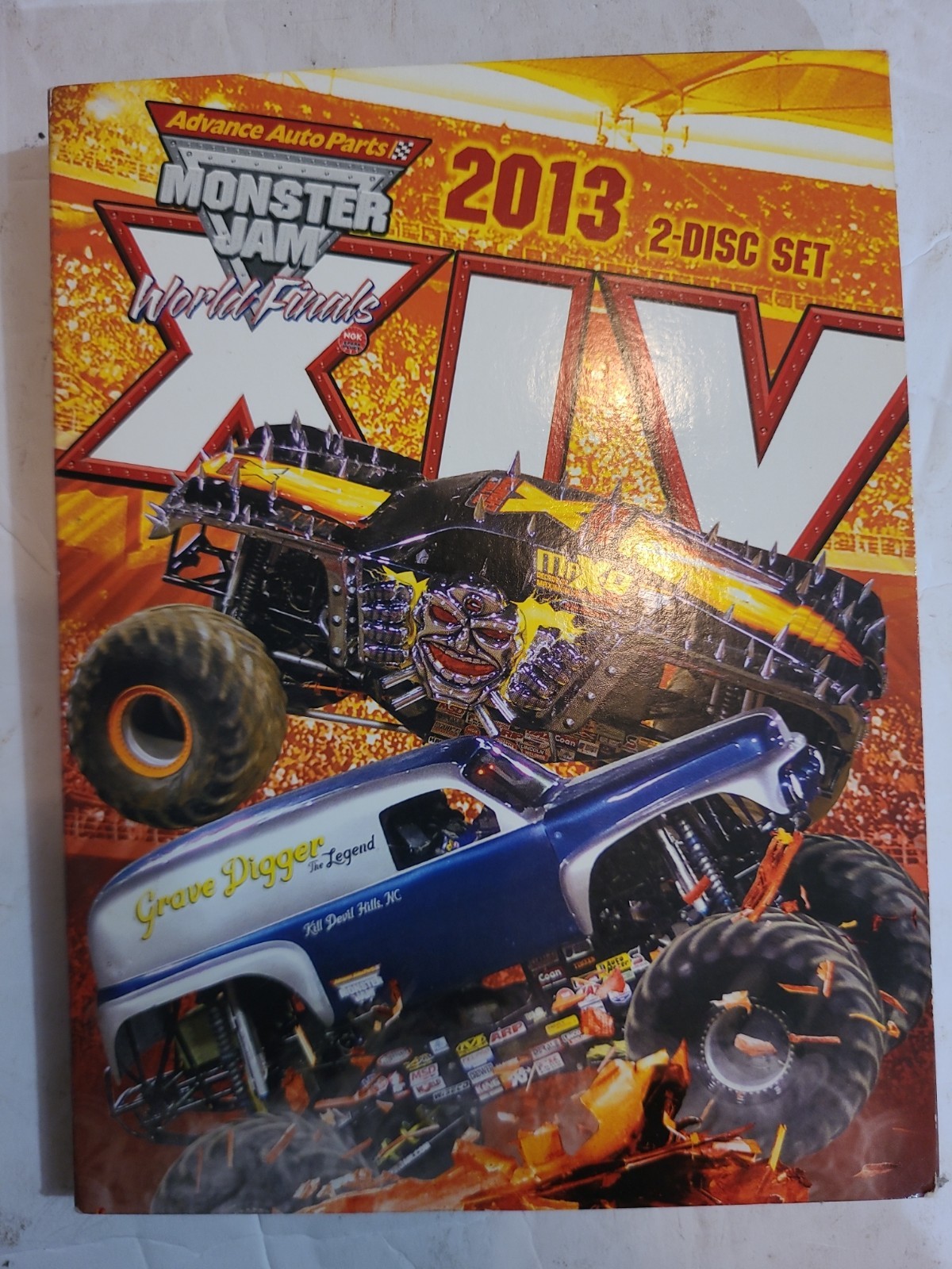 Monster Jam World Finals 14 Grave Digger Legend 2 Disc Set Max-d +3 Bonus Disks