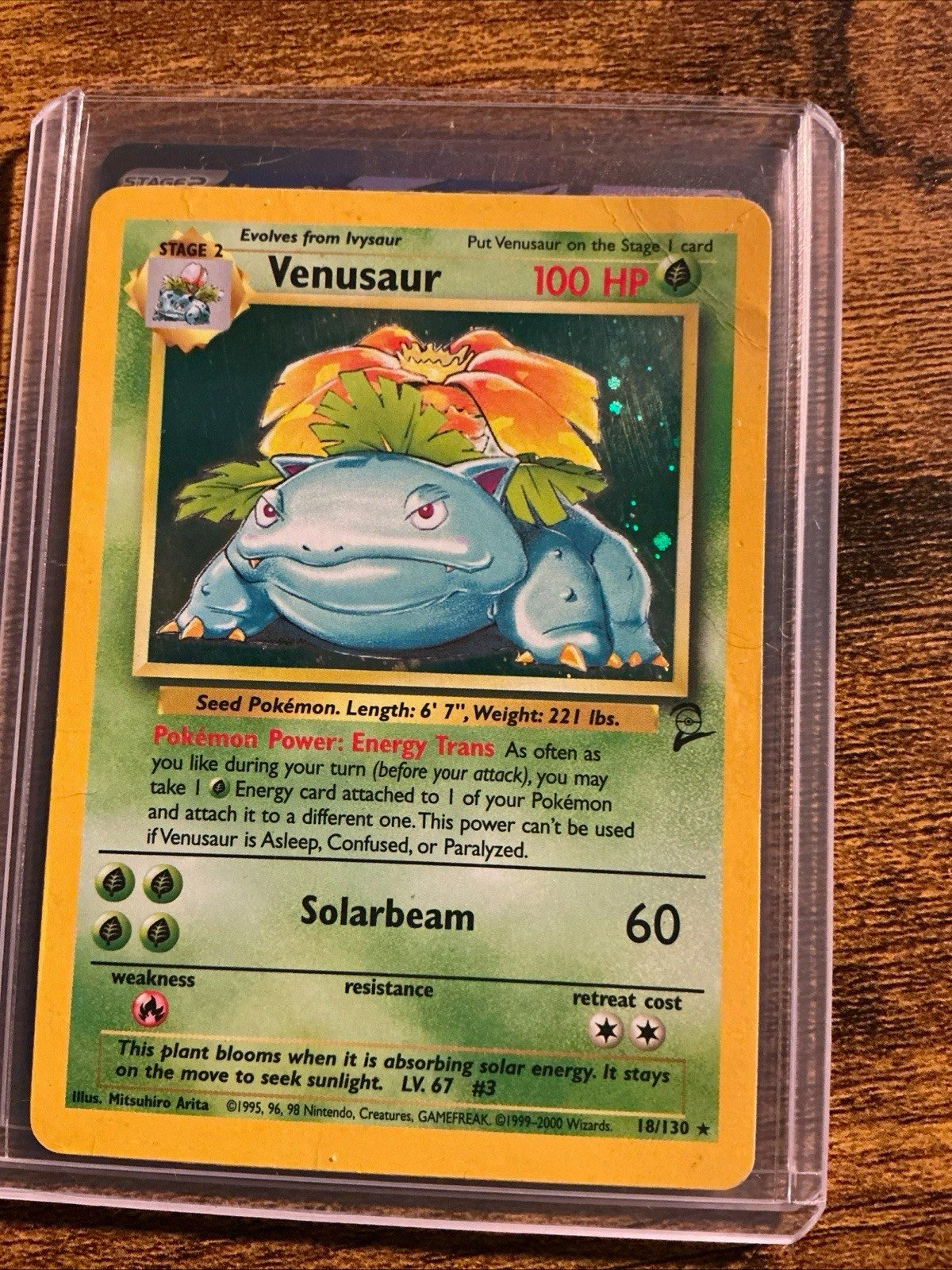 Wizards of the Coast Venusaur Base Set Holo Rare 015/102 1999 EN 100 HP Wizards of the Coast Venusaur Base Set Holo Rare 015/102 1999 EN 100 HP
