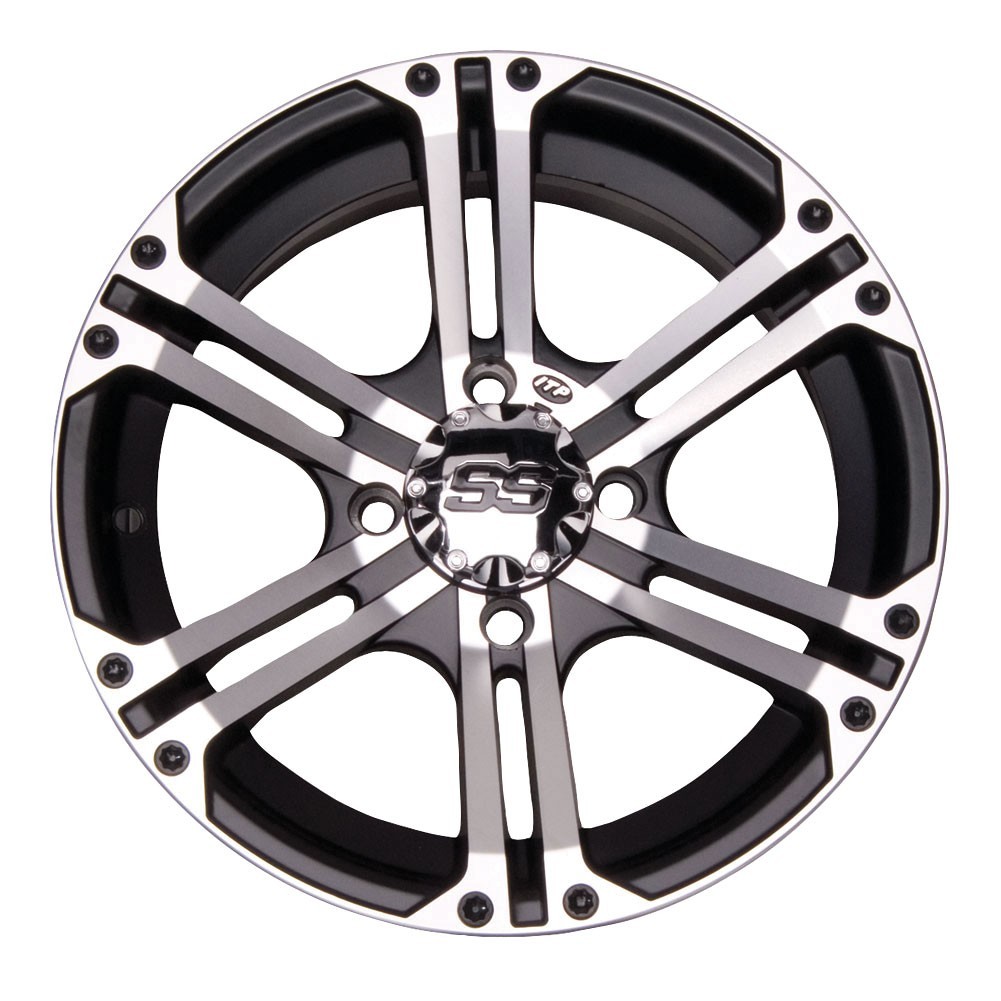 4/156 ITP SS212 Alloy Series Wheel 12x7 4.0 + 3.0 Machined 