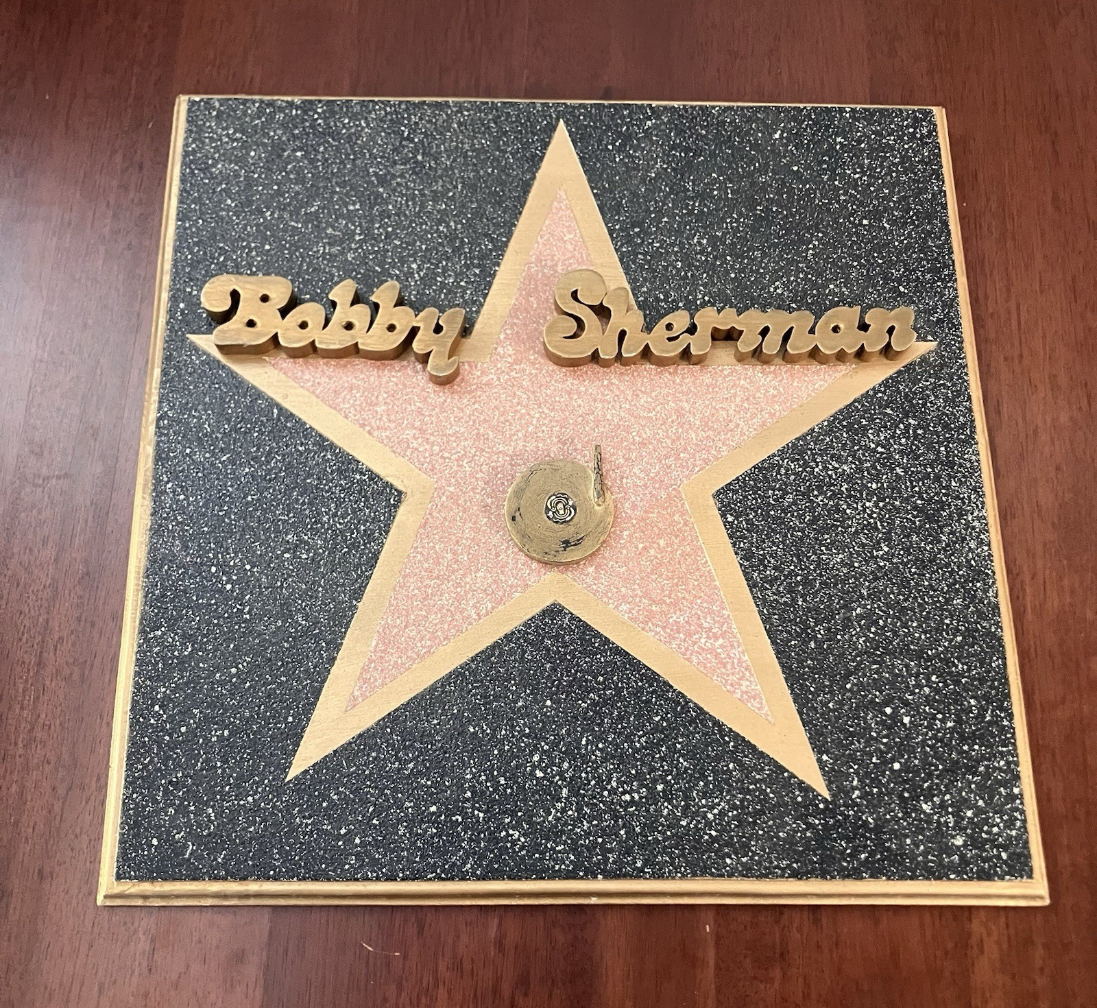 Bobby Sherman Estate: VTG Hollywood Walk Of Fame Star Replica Wall Placard Bobby Sherman Estate: VTG Hollywood Walk Of Fame Star Replica Wall Placard