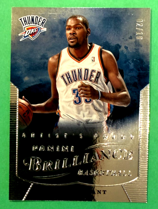2012 Brilliance ARTIST PROOF 02/10 Kevin Durant LOOK Vidio pics Panini