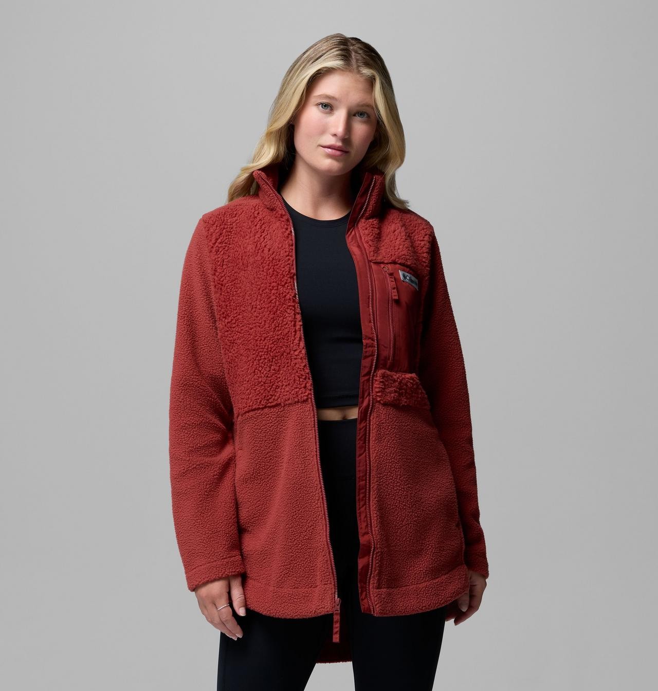 Columbia Women\'s Lodge Sherpa Full Zip Fleece Jacket Freeeships