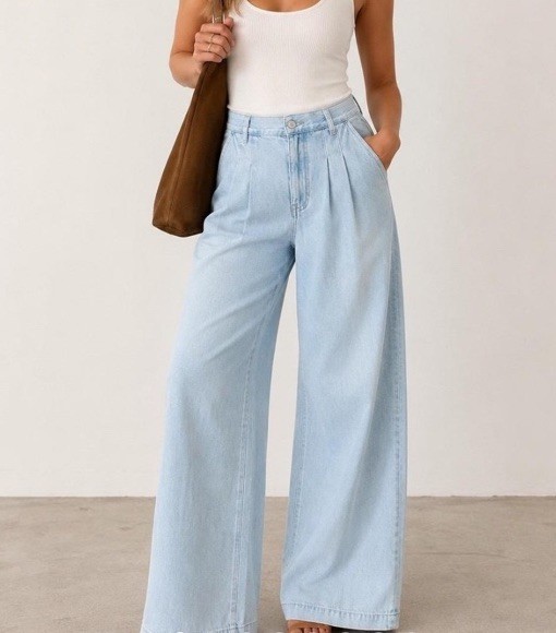 Madewell Curvy Harlow Wide Leg Trouser Jean Size 32 Light Wash Baggy Fit $138 Madewell Curvy Harlow Wide Leg Trouser Jean Size 32 Light Wash Baggy Fit $138