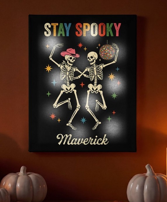 Personalized Halloween LED Stay Spooky Canvas Lighted Wall Decor 11 x 14 inch Personalized Halloween LED Stay Spooky Canvas Lighted Wall Decor 11 x 14 inch