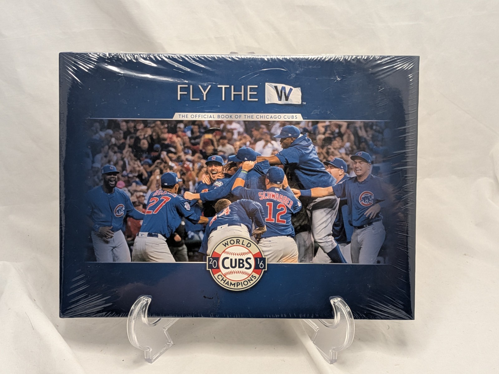 2016 Chicago Cubs Fly The W World Champions Hardcover Book New Factory Sealed