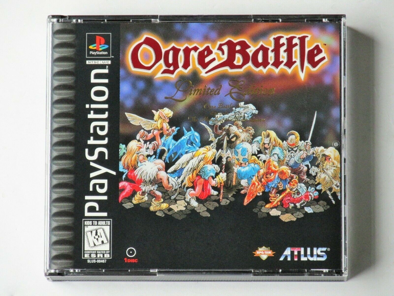 Ogre Battle Limited Edition (SONY PlayStation 1 1997) PS1 COMPLETE PRISTINE MINT Ogre Battle Limited Edition (SONY PlayStation 1 1997) PS1 COMPLETE PRISTINE MINT
