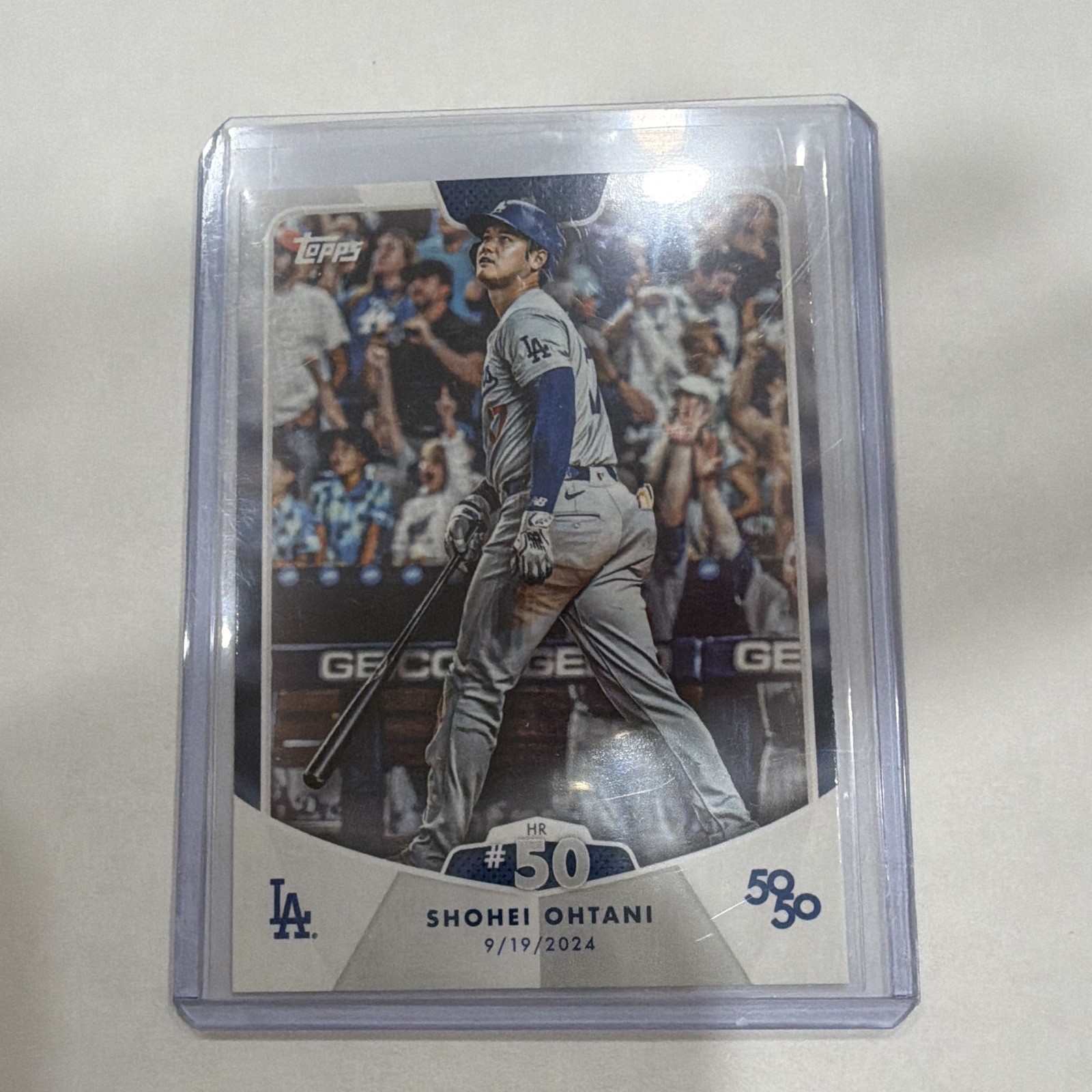 Topps 2024 50/50 Shohei Ohtani Base Set #100 Los Angeles Dodgers Topps 2024 50/50 Shohei Ohtani Base Set #100 Los Angeles Dodgers