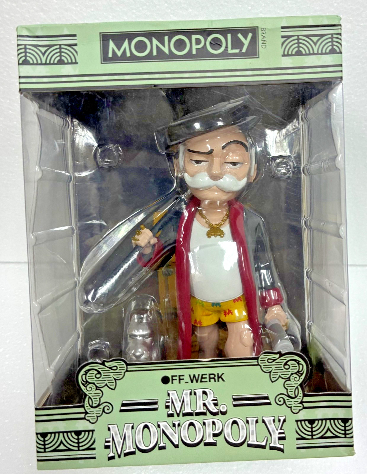 Authentic Mighty Jaxx Mr. Monopoly Collectible Statue Figure Model In Stock