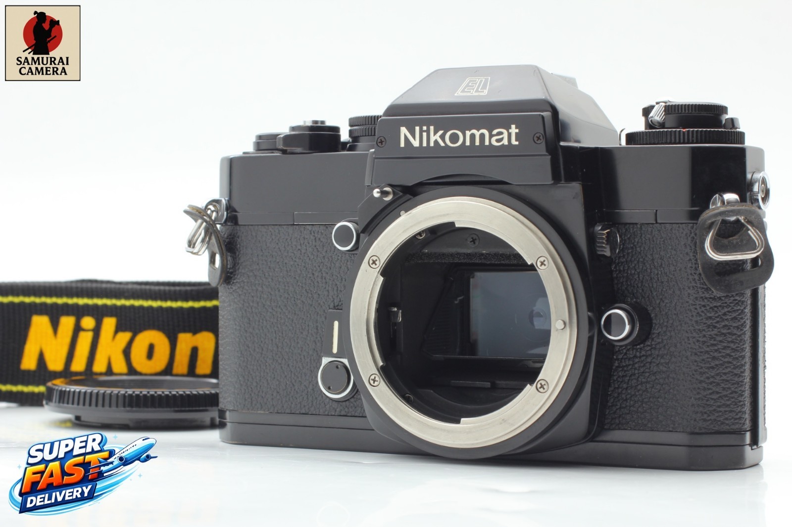 Rare [Exc+5] Nikon Nikomat ELW Black 35mm SLR Film Camera Body From JAPAN