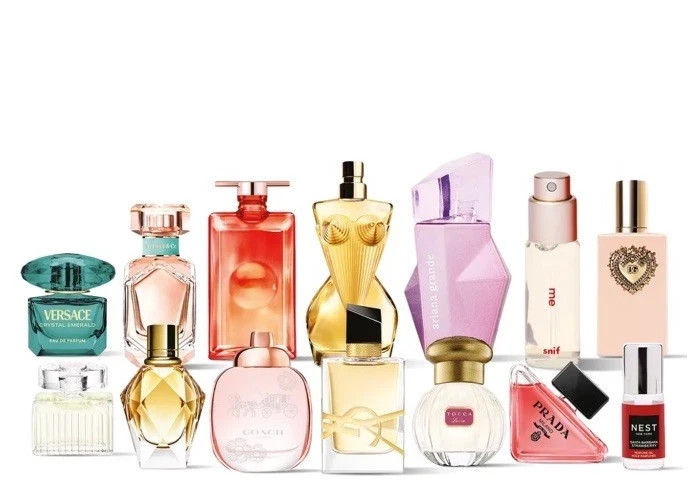NEW 14 Pc ULTA The Bridal Edit Perfume Mini Bottles Set + Golden Bag 5-10mL NIB