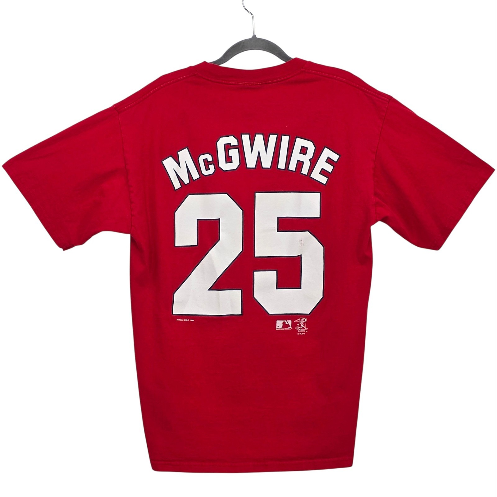 Vintage 1998 Mark McGwire #25 St. Louis Cardinals Nutmeg MLB Shirt Red Tagless