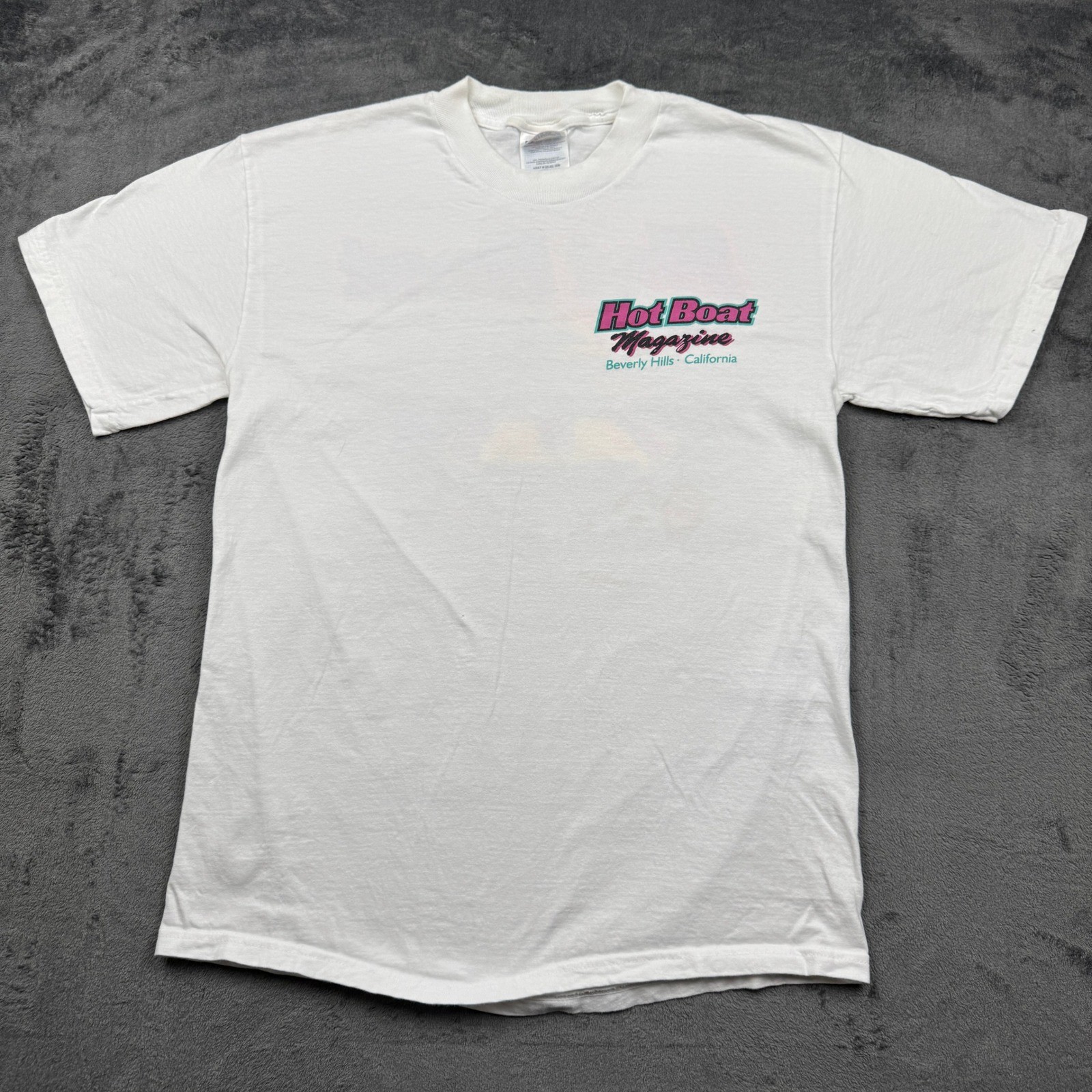 Vtg Hanes T-Shirt Mens Medium White Graphic Pre-shrunk Short Sleeve Pullover Tee Vtg Hanes T-Shirt Mens Medium White Graphic Pre-shrunk Short Sleeve Pullover Tee