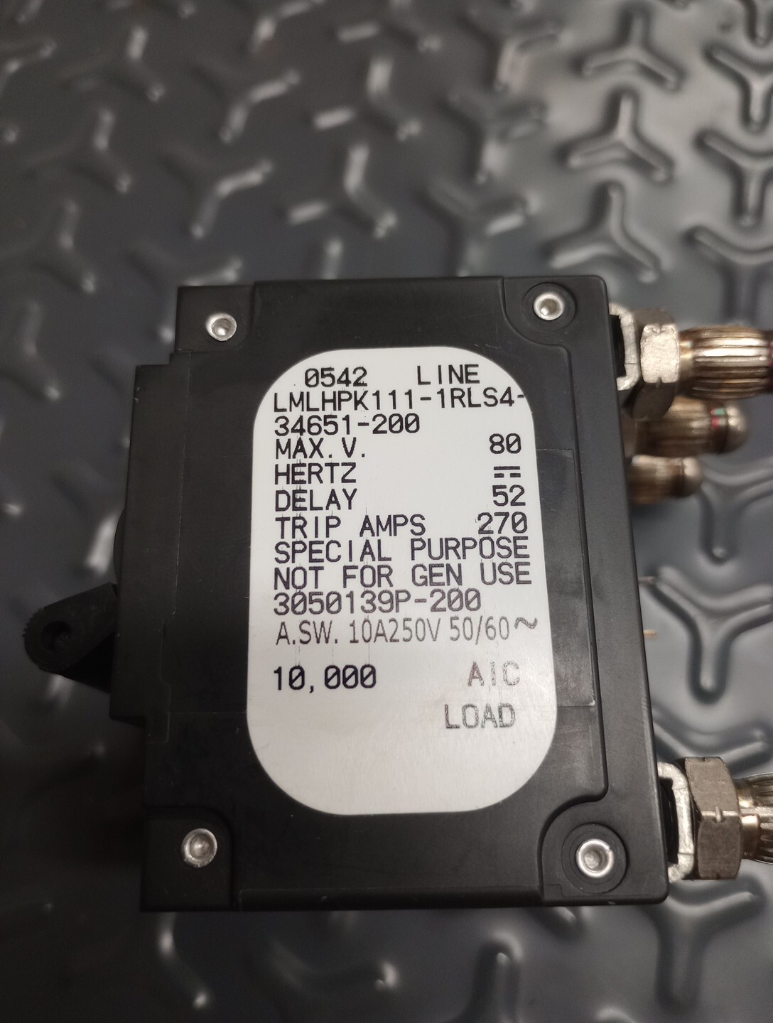 AIRPAX 200A BREAKER - 3 POLE (3050139P-200) AIRPAX 200A BREAKER - 3 POLE (3050139P-200)