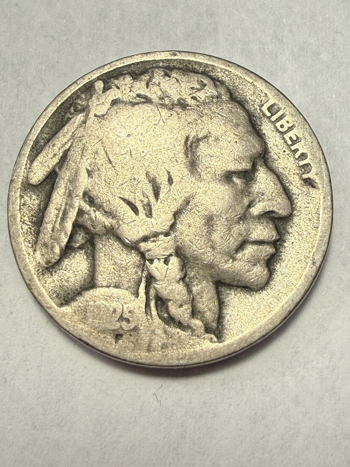 1925-D  BUFFALO NICKEL- GOOD  (ROTATED REVERSE MINT ERROR)  PRICED TO SELL  🔥 *