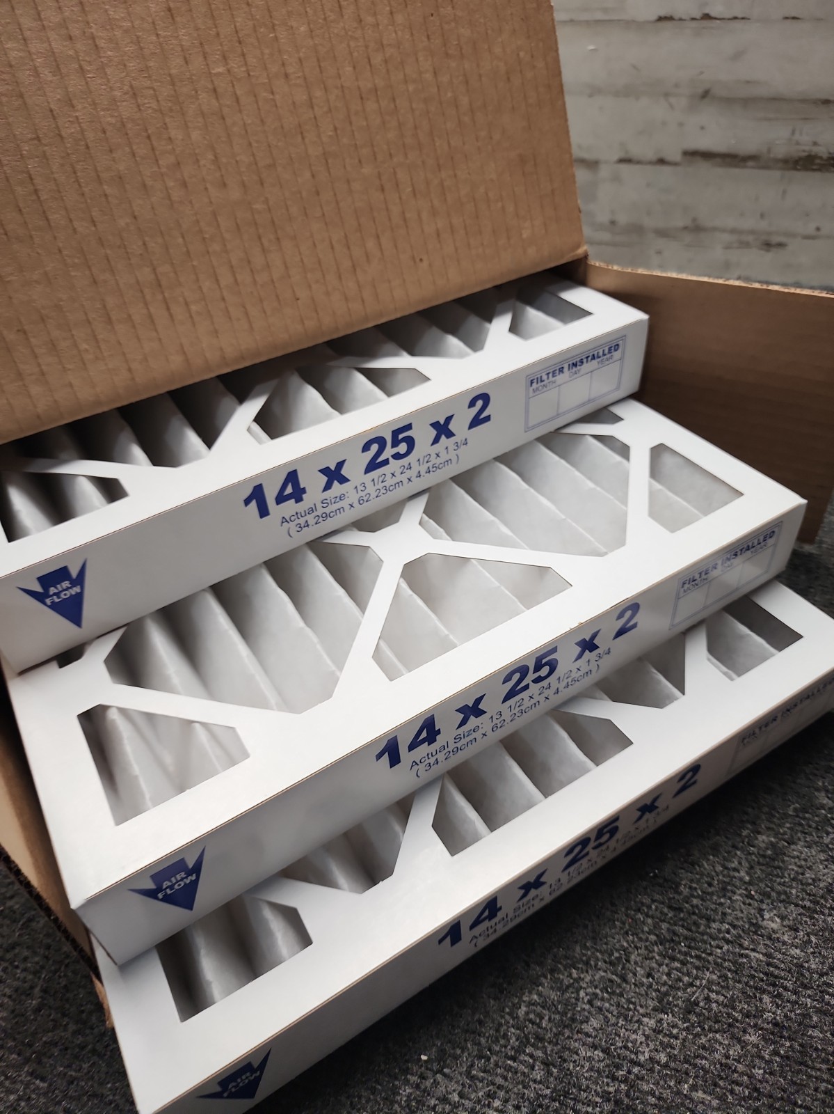 Nordic Pure 14x25x2 Pleated MERV 12 Air Filters 3 Pack