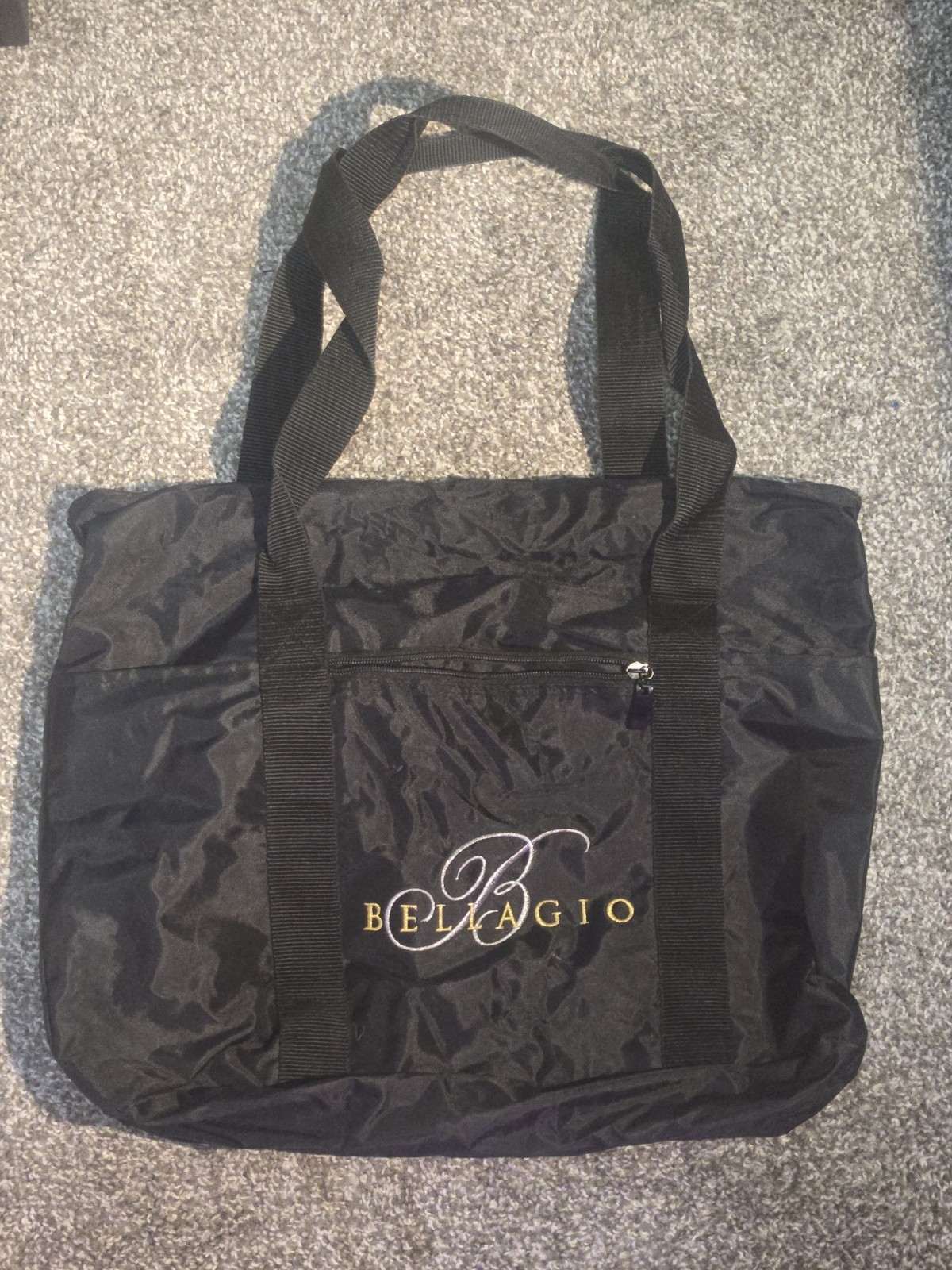Bellagio Las Vegas, Black Gold And Silver Tote