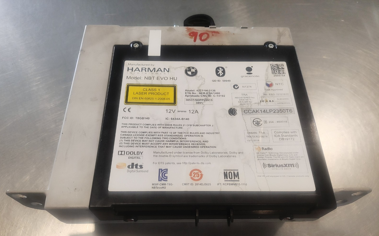 14-20 BMW F30 330e X5 NBT EVO HU Audio Radio Receiver Head Unit AM FM Player OEM