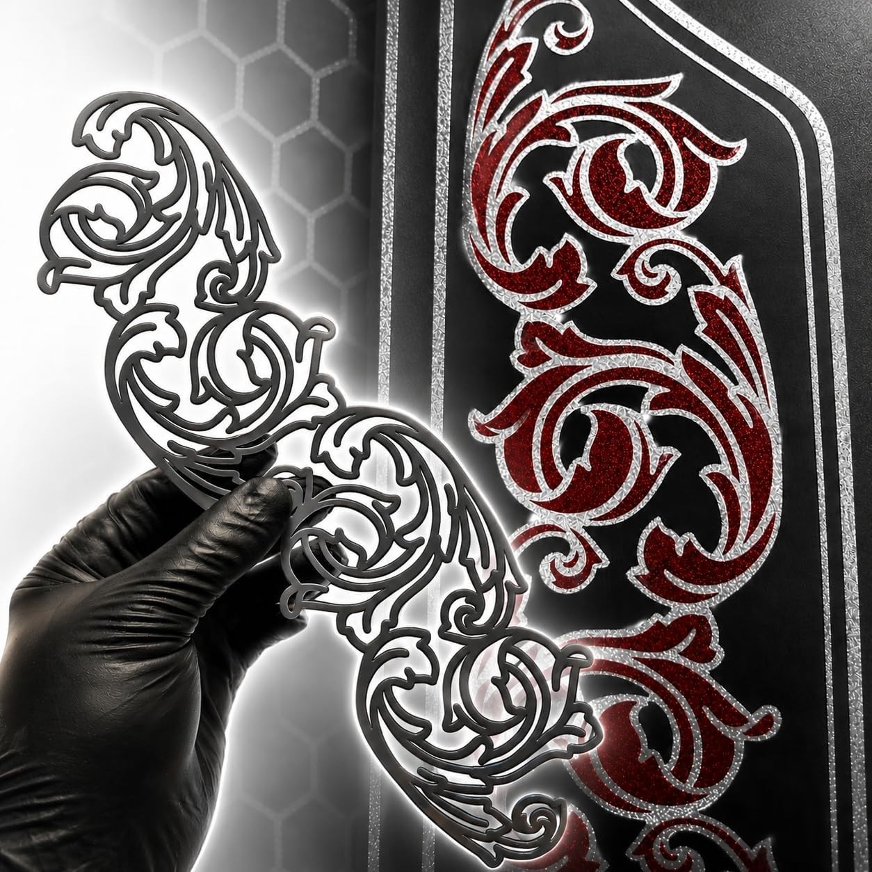 LiME LiNE Filigree & Scrollwork 2-Step Stencil Set for Custom Paint - 6 Pcs LiME LiNE Filigree & Scrollwork 2-Step Stencil Set for Custom Paint - 6 Pcs