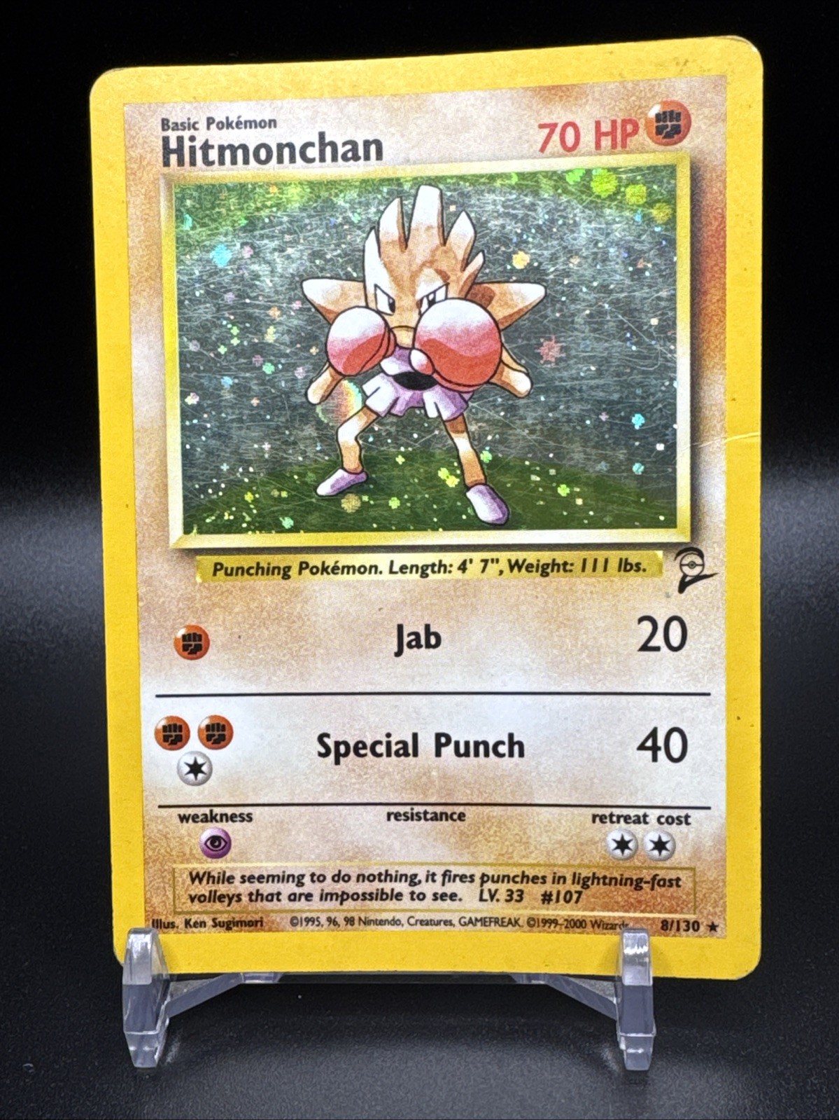 Hitmonchan 007/102 Base Set Holo Hitmonchan 007/102 Base Set Holo
