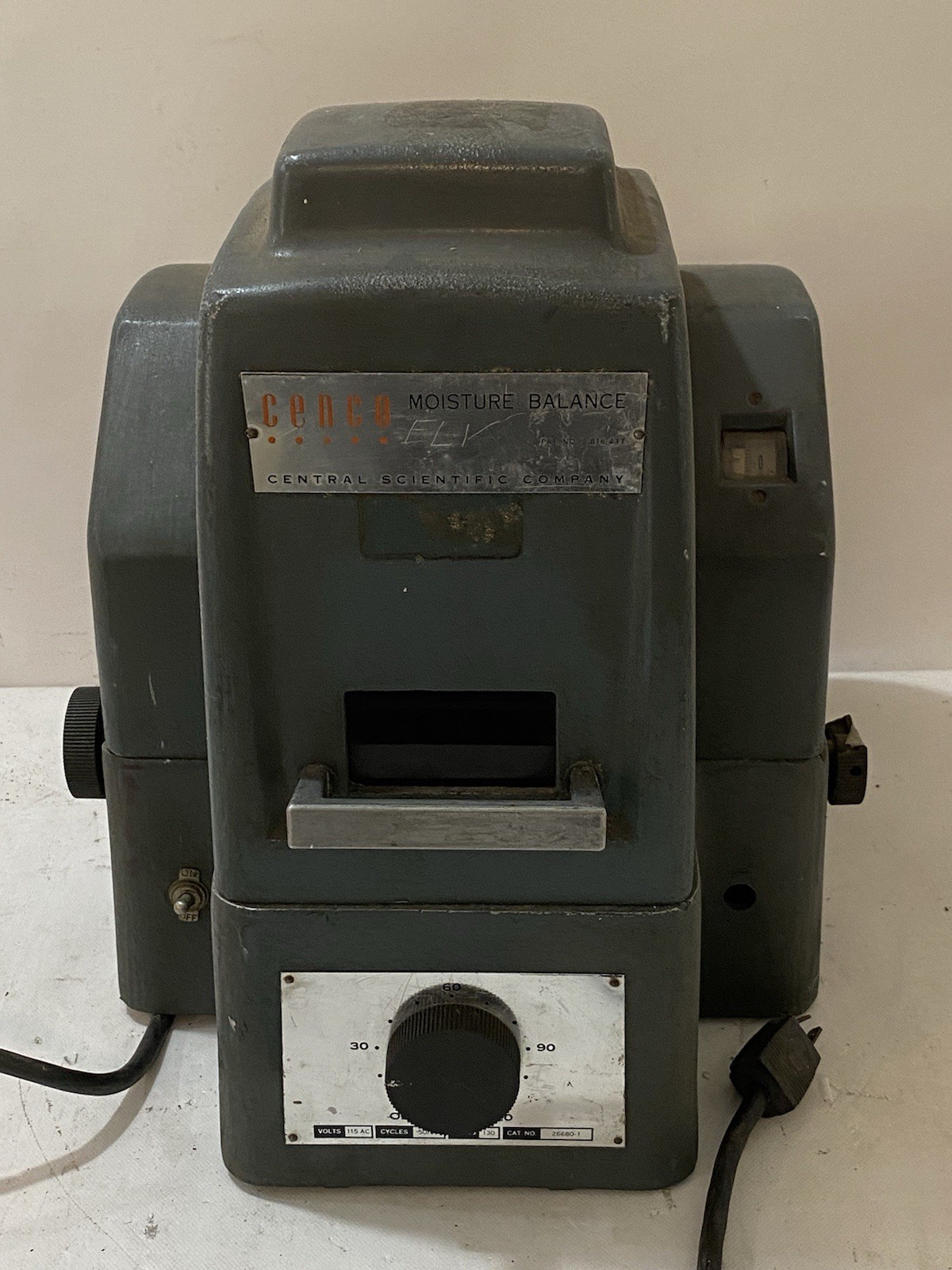 Cenco Mechanical Moisture Balance, CSC Scientific 2,816,437 Cenco Mechanical Moisture Balance, CSC Scientific 2,816,437
